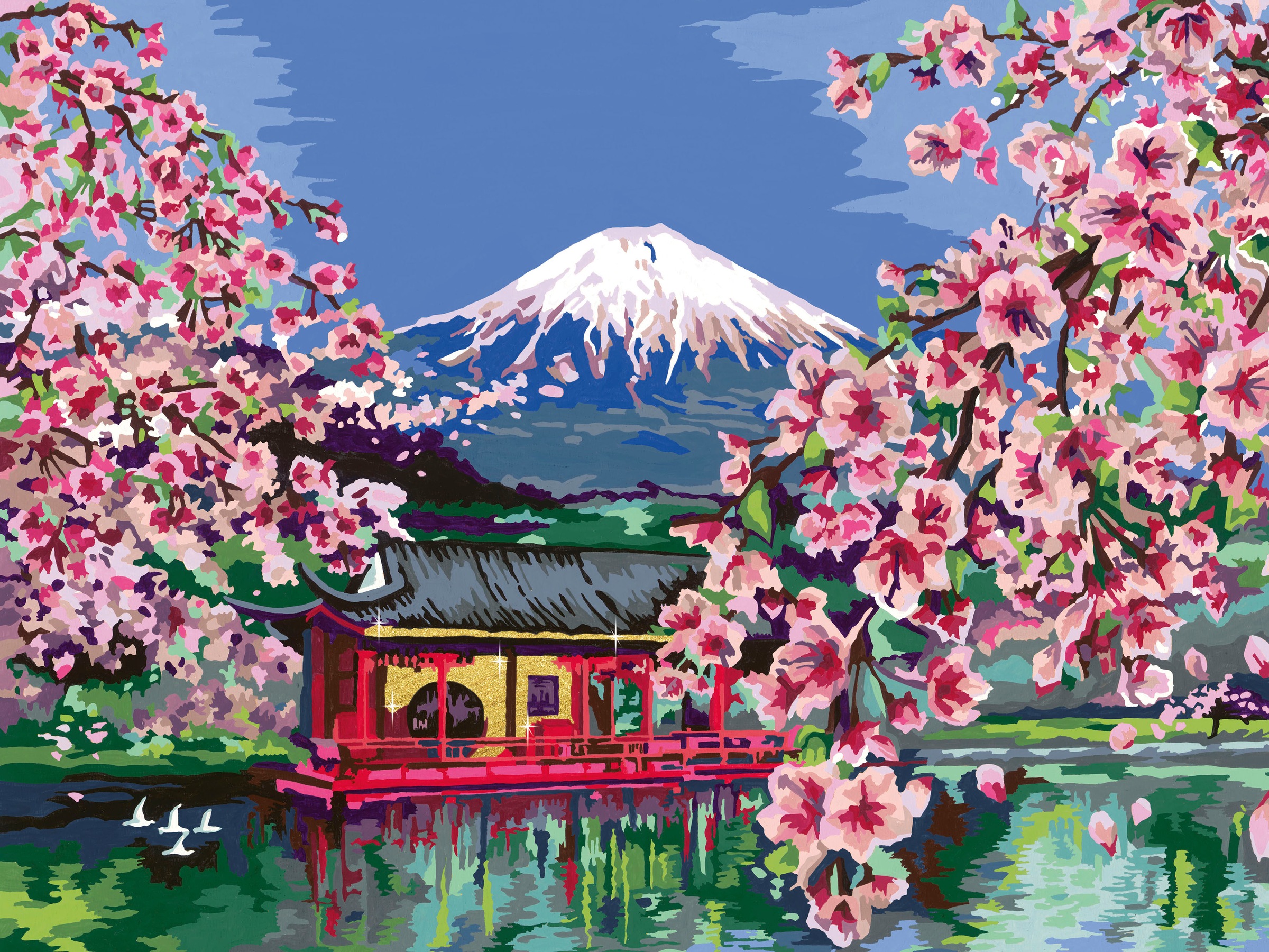 Ravensburger Malen nach Zahlen »CreArt, Japanese Cherry Blossom« Made in Europe