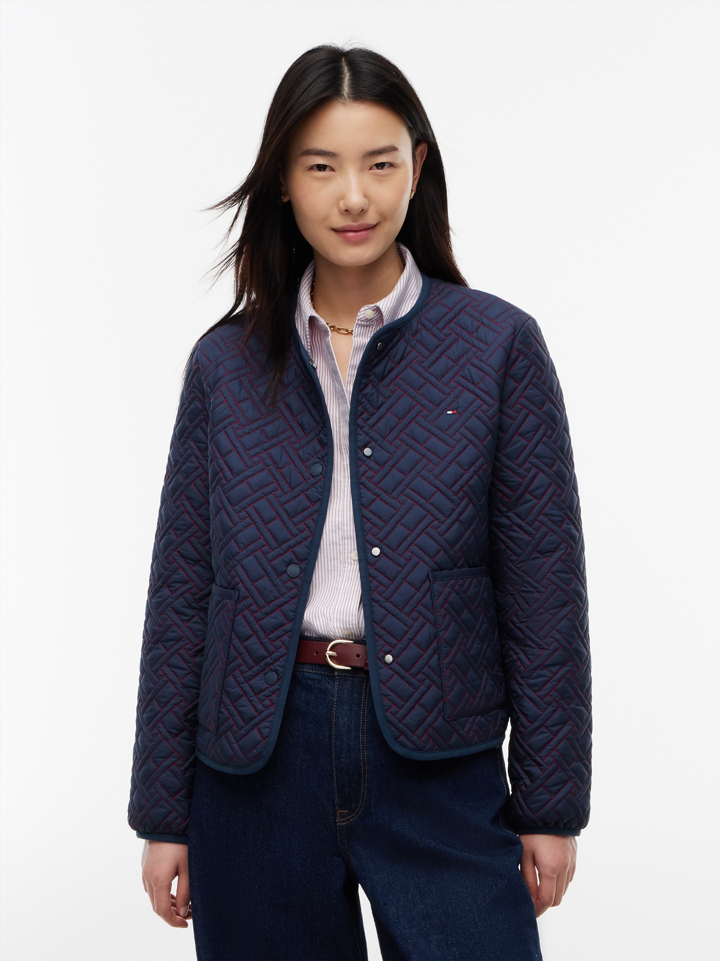 Tommy Hilfiger Steppjacke »QUILTED LINER JACKET« Kunstfaser