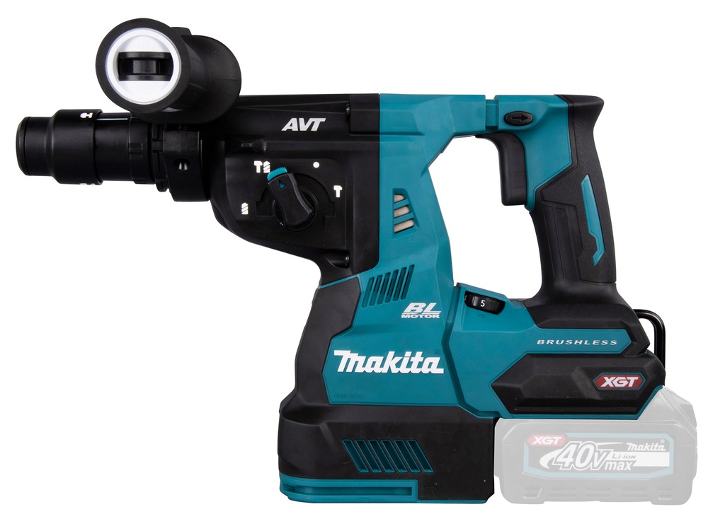 Makita Akku-Kombibohrhammer »»HR004GZ««, (XGT, 40V max., SDS-PLUS/Bohrfutter, 28 mm, inkl. Schnellwechselfutter), ohne Akku, ohne Ladegerät, zum Bohren, hammerbohren und meißeln