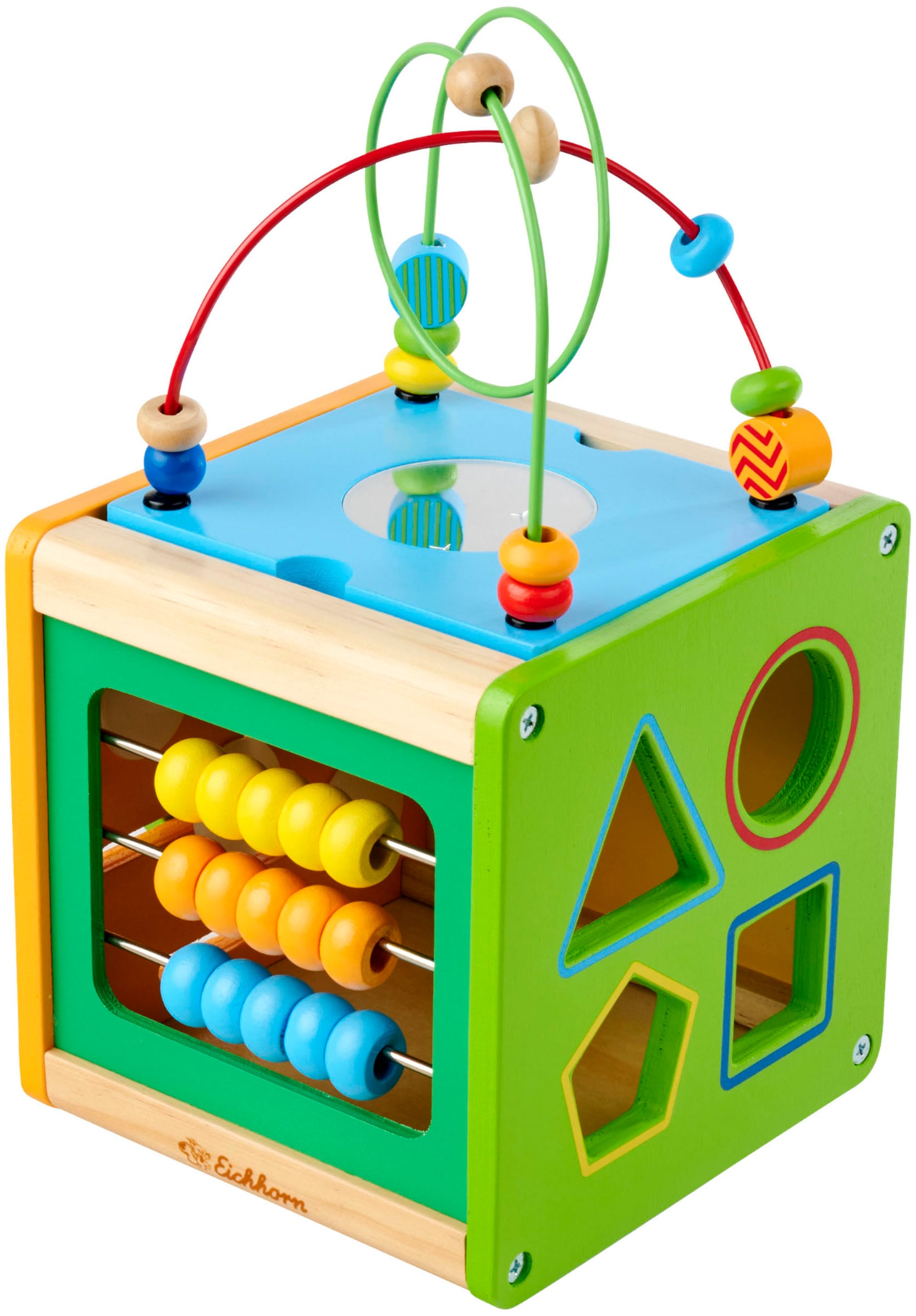 Eichhorn Motorikwürfel »Kleiner Spiel- und Lernwürfel« mit abnehmbarer Motorikschleife