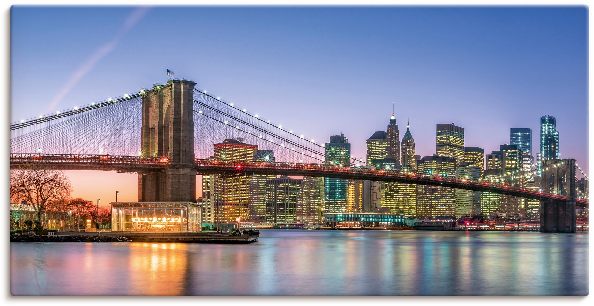 Artland Wandbild »Skyline New York City« New York 1 Stk. tlg. auf Holzrahme günstig online kaufen