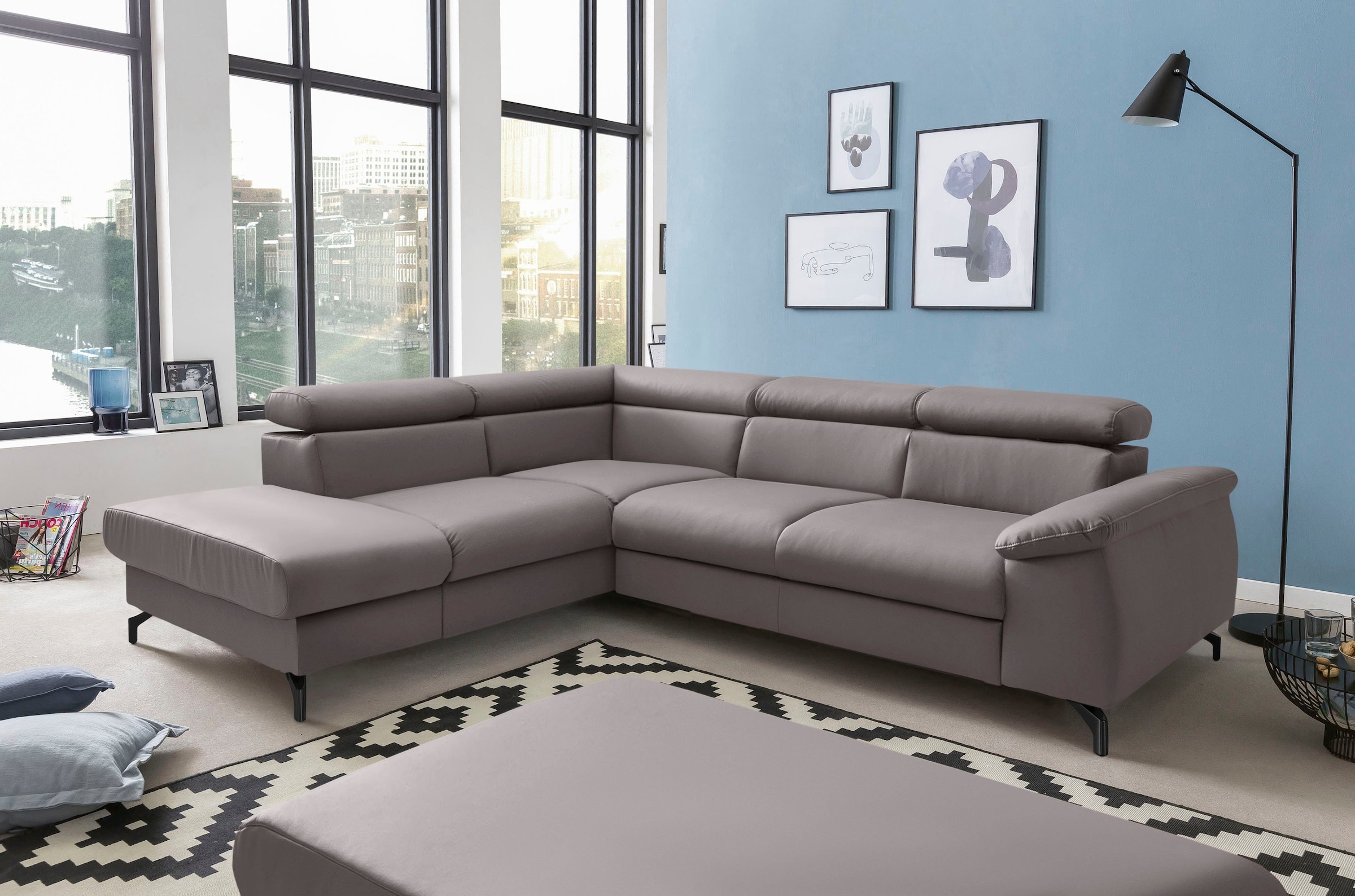 COTTA Polstergarnitur »Komaris L-Form«, (Set), Set bestehend aus: Ecksofa m günstig online kaufen