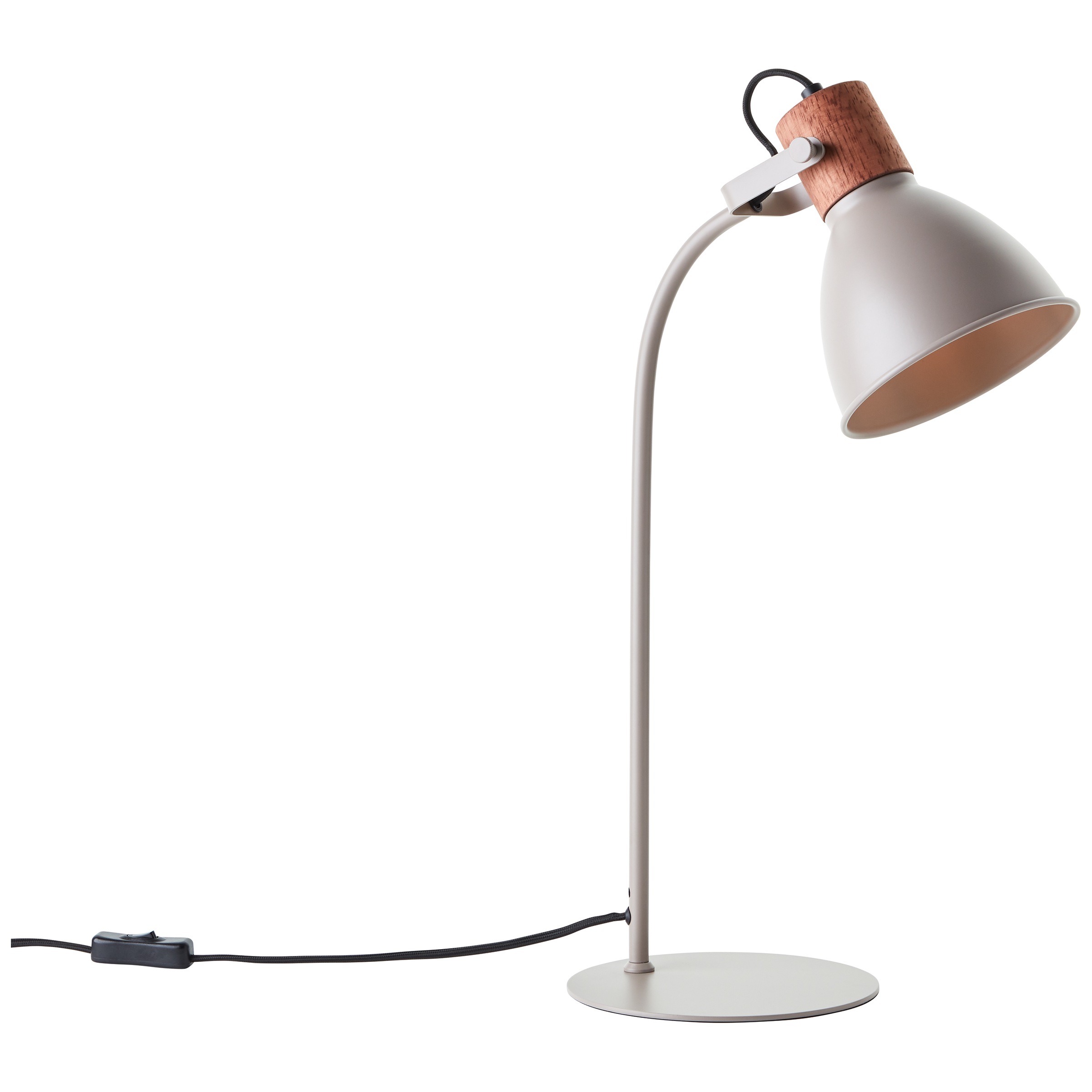 Brilliant Tischleuchte »Erena«, 1 flammig, Leuchtmittel E27 | ohne Leuchtmittel, Höhe 52 cm, E27, Metall/Holz