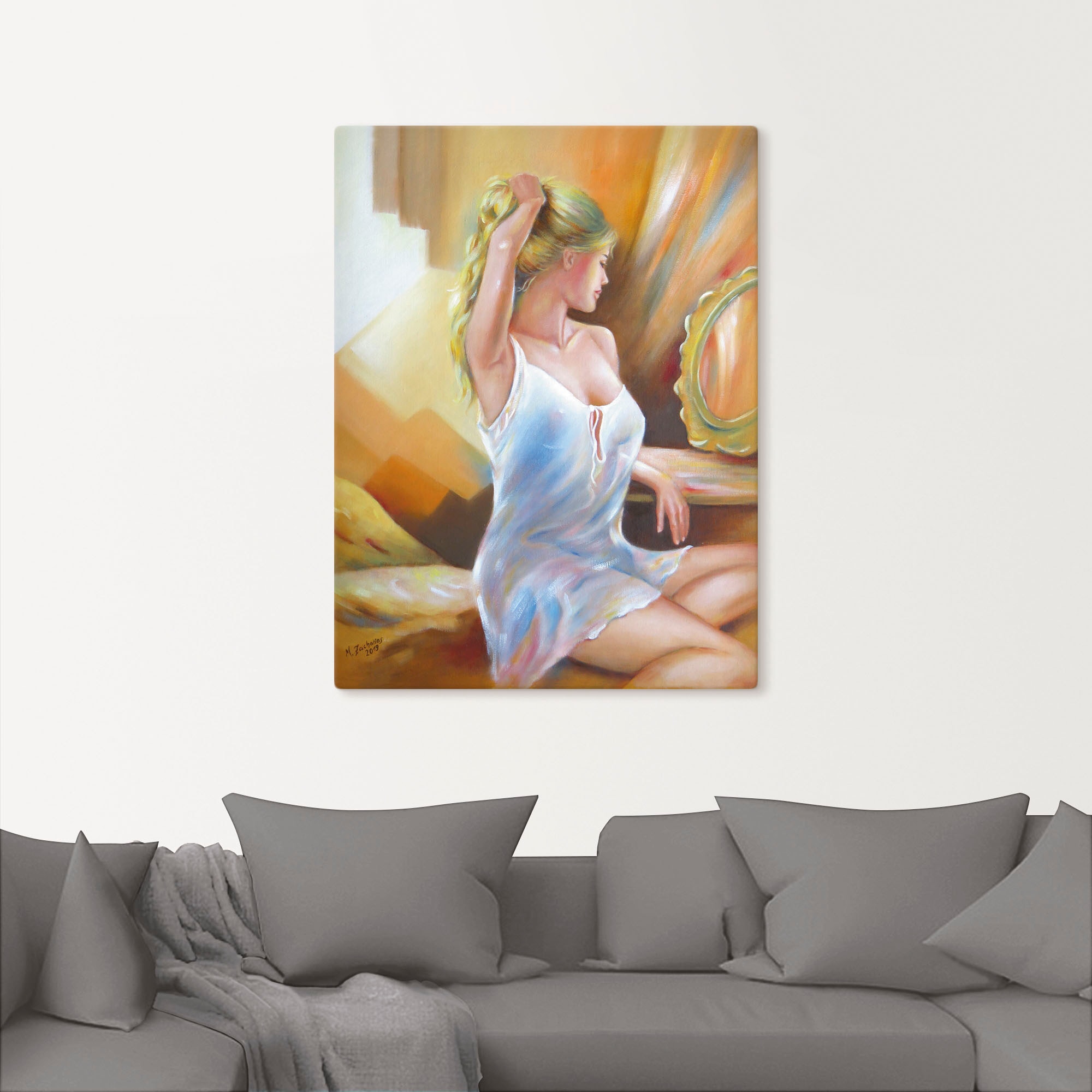 Artland Wandbild Poster am Frau als »Sexy online oder St.), Erotische Spiegel«, kaufen (1 versch. in Wandaufkleber Leinwandbild, Alubild, Bilder, Größen