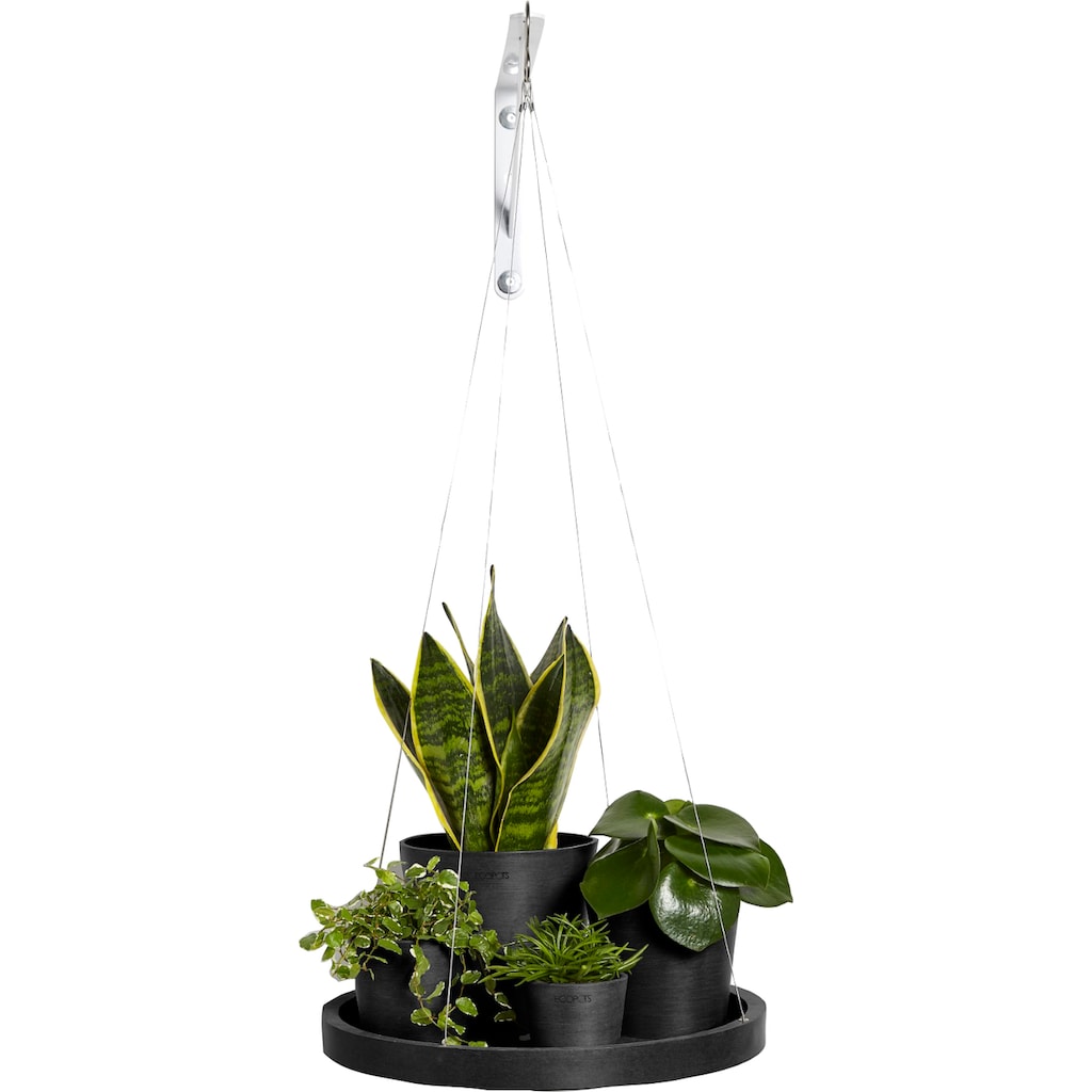 ECOPOTS Blumentopfuntersetzer »HANGING SAUCER Dark Grey«