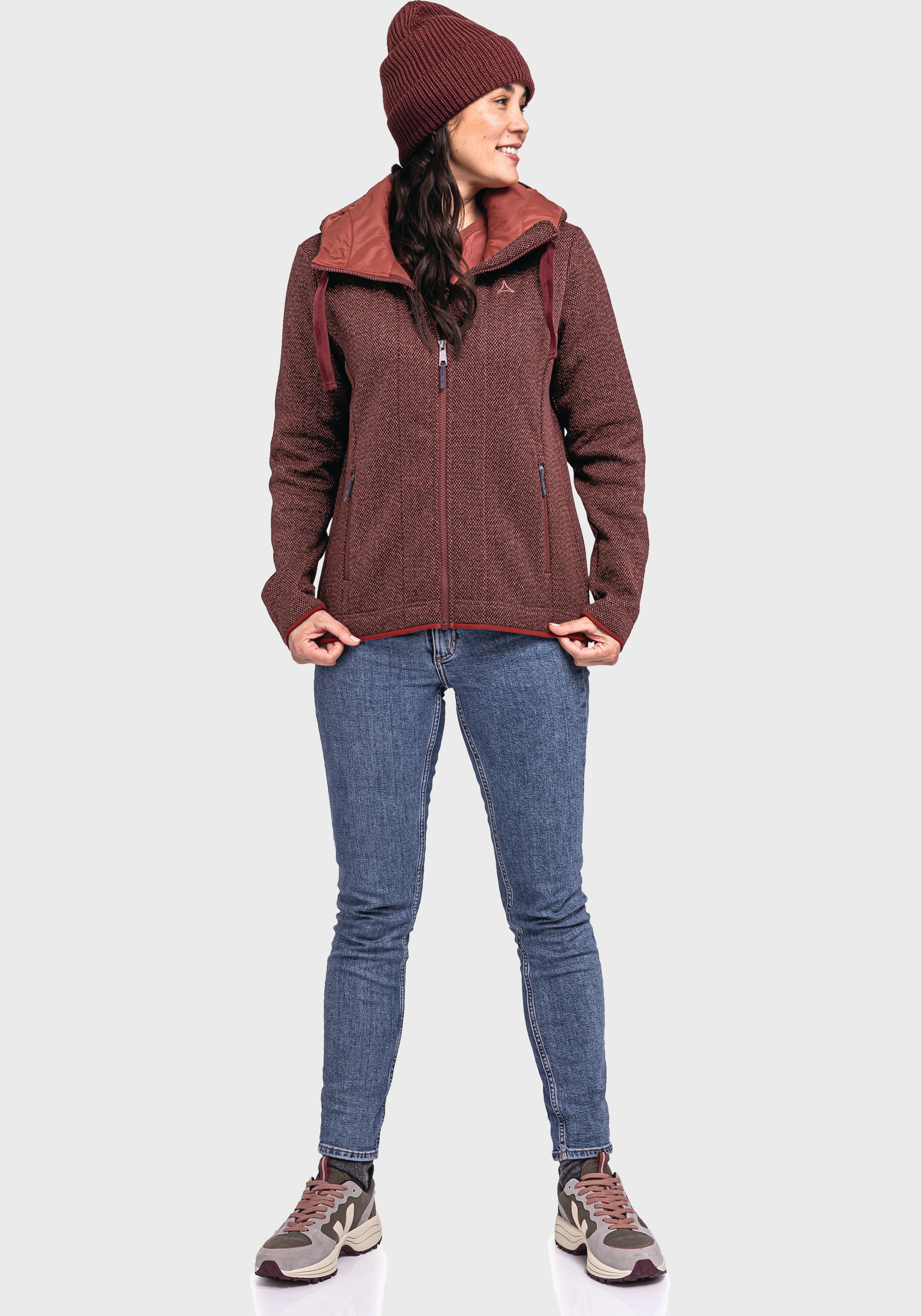 Schöffel Fleecejacke »Fleece Hoody Aurora L«, mit Kapuze