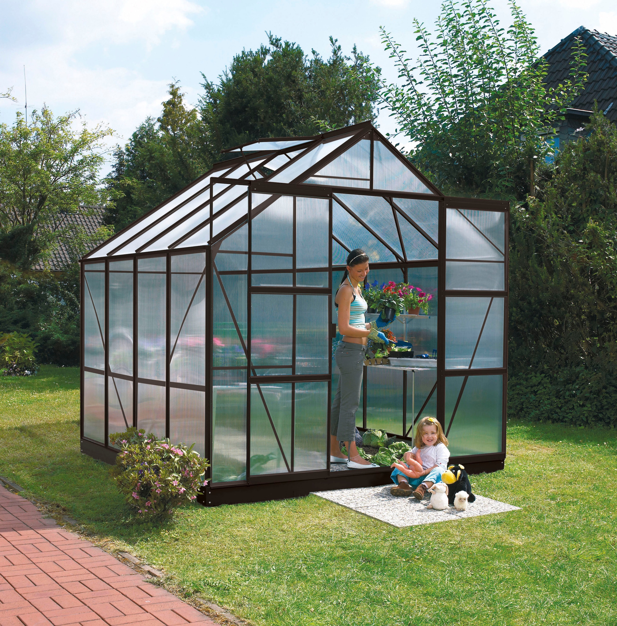 Vitavia Gewächshaus »Mars 6700« Alu-Profile, 6 mm Hohlkammerplatten