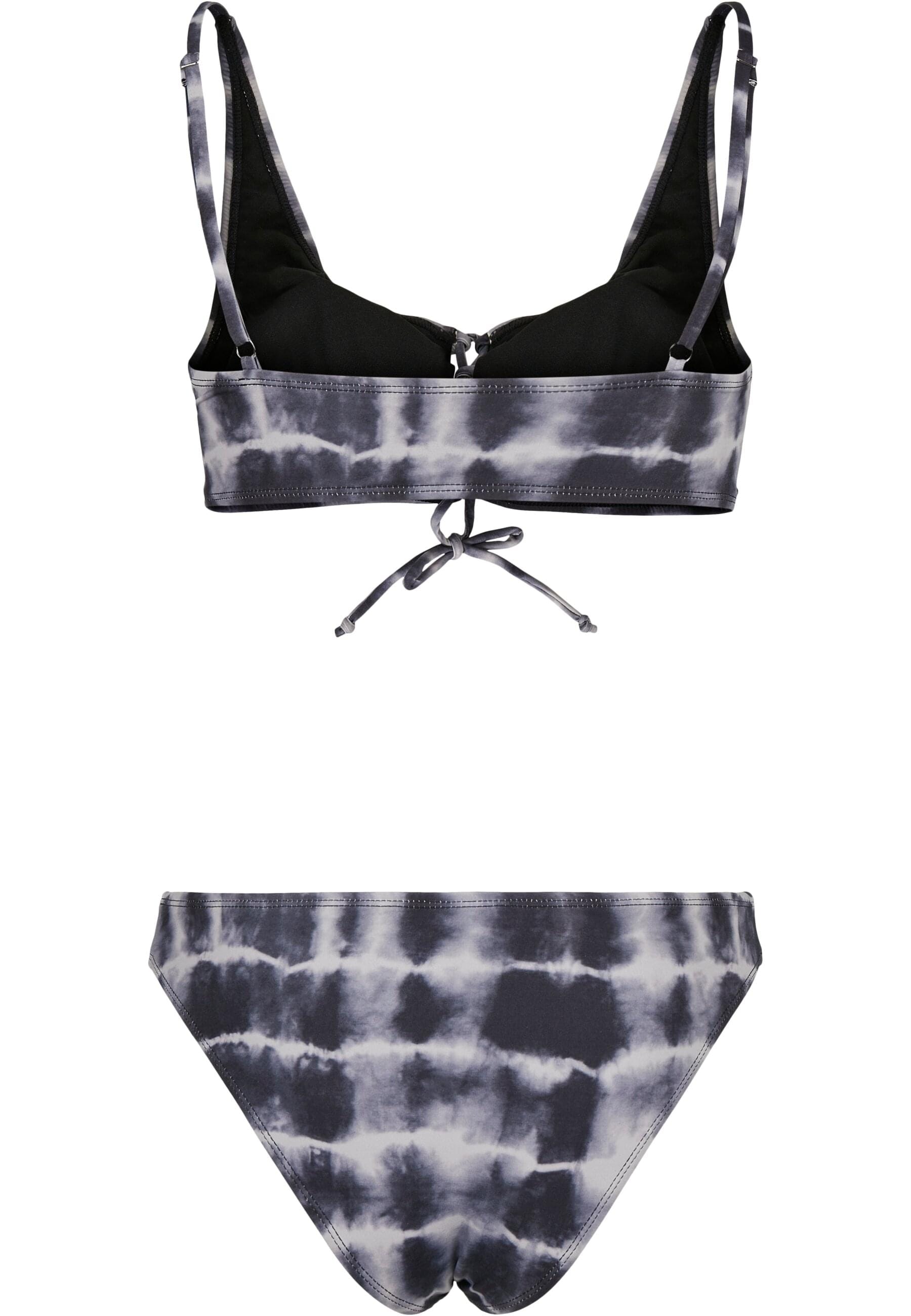 URBAN CLASSICS Bügel-Tankini »Urban Classics Damen Ladies Lace Up Tie Dye Bikini«