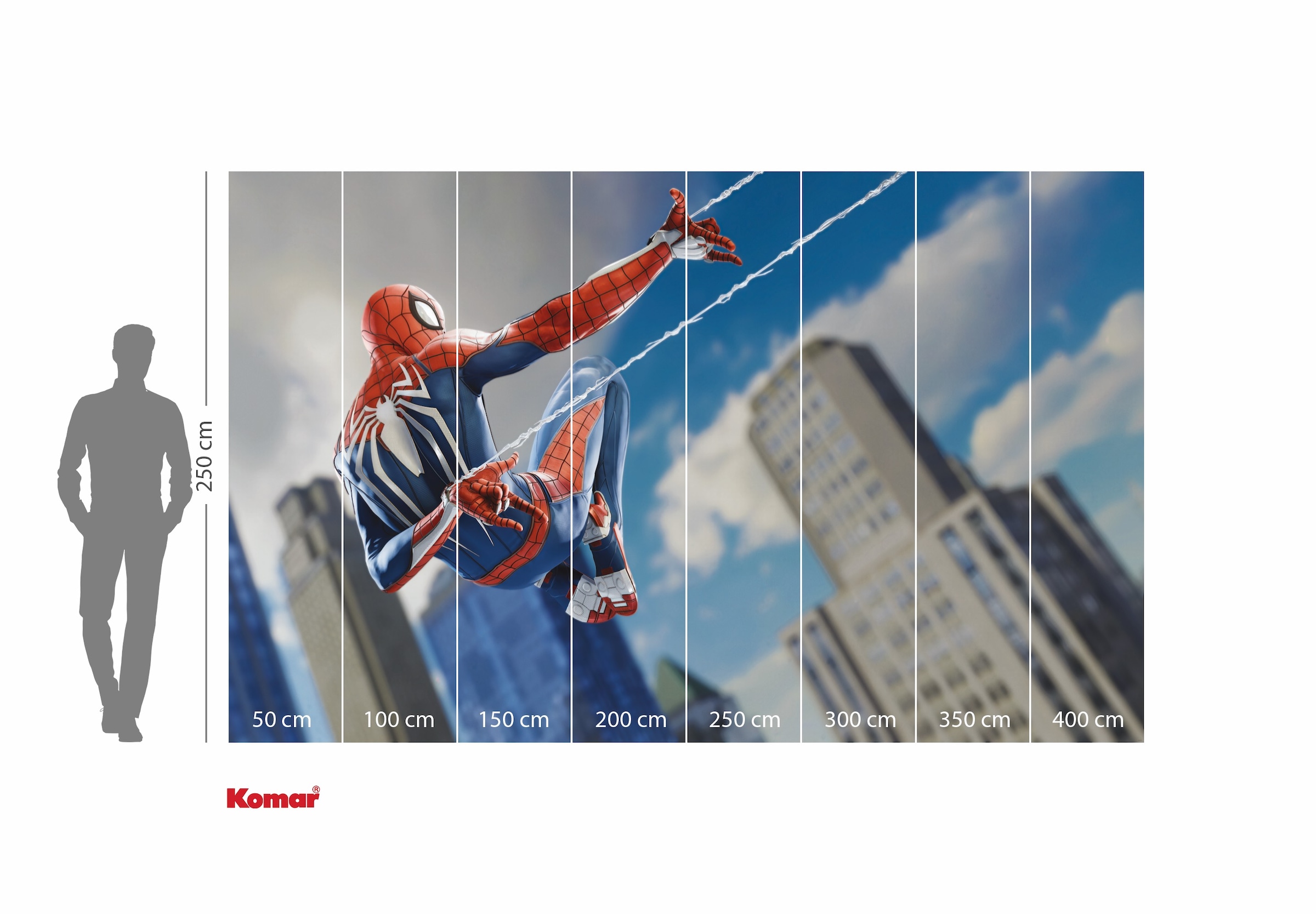 Komar Kindertapete »Marvel Spider-Man Spider Web Shooting«, bedruckt