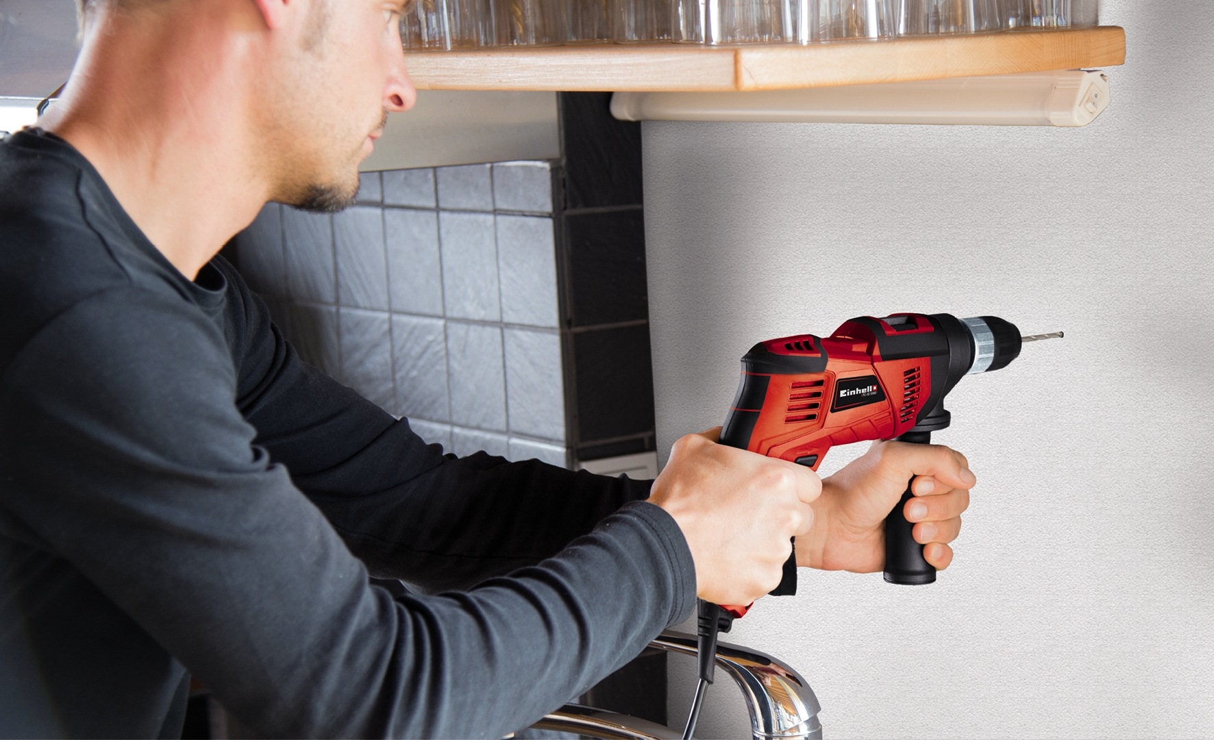 Einhell Schlagbohrmaschine »TC-ID 550 E«, kompakte Bauweise für einfache Handhabung