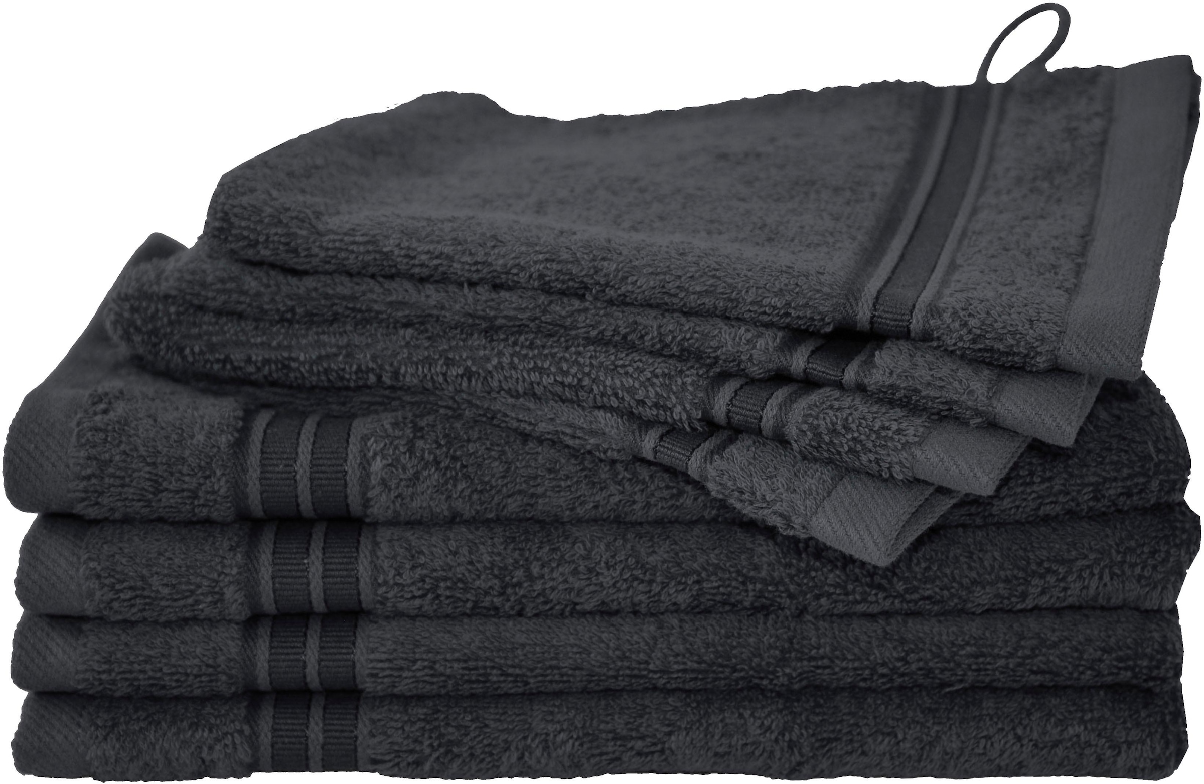 kaufen tlg., Dyckhoff Unifarben tollen 6 Set Handtuch Set, auf »Siena«, Raten in Walkfrottier,