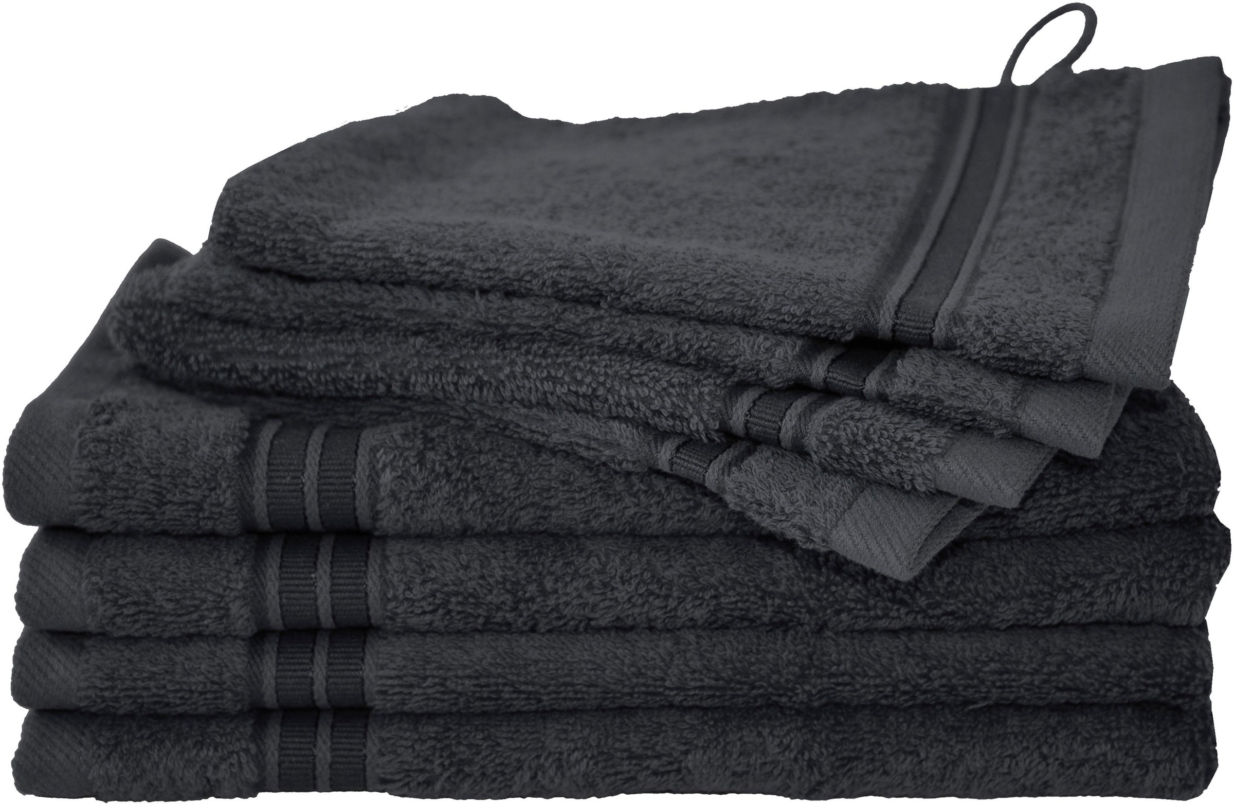 Dyckhoff Handtuch Set »Siena«, Set, 8 tlg., Walkfrottier, in tollen Unifarb günstig online kaufen