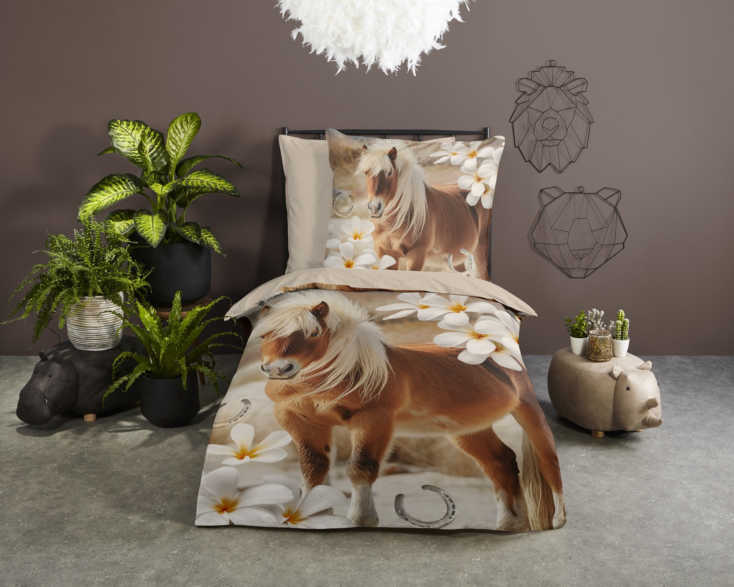 PURE luxury collection Kinderbettwäsche »Fabi«, Mikrofaser, 135x200, 2 Teil günstig online kaufen