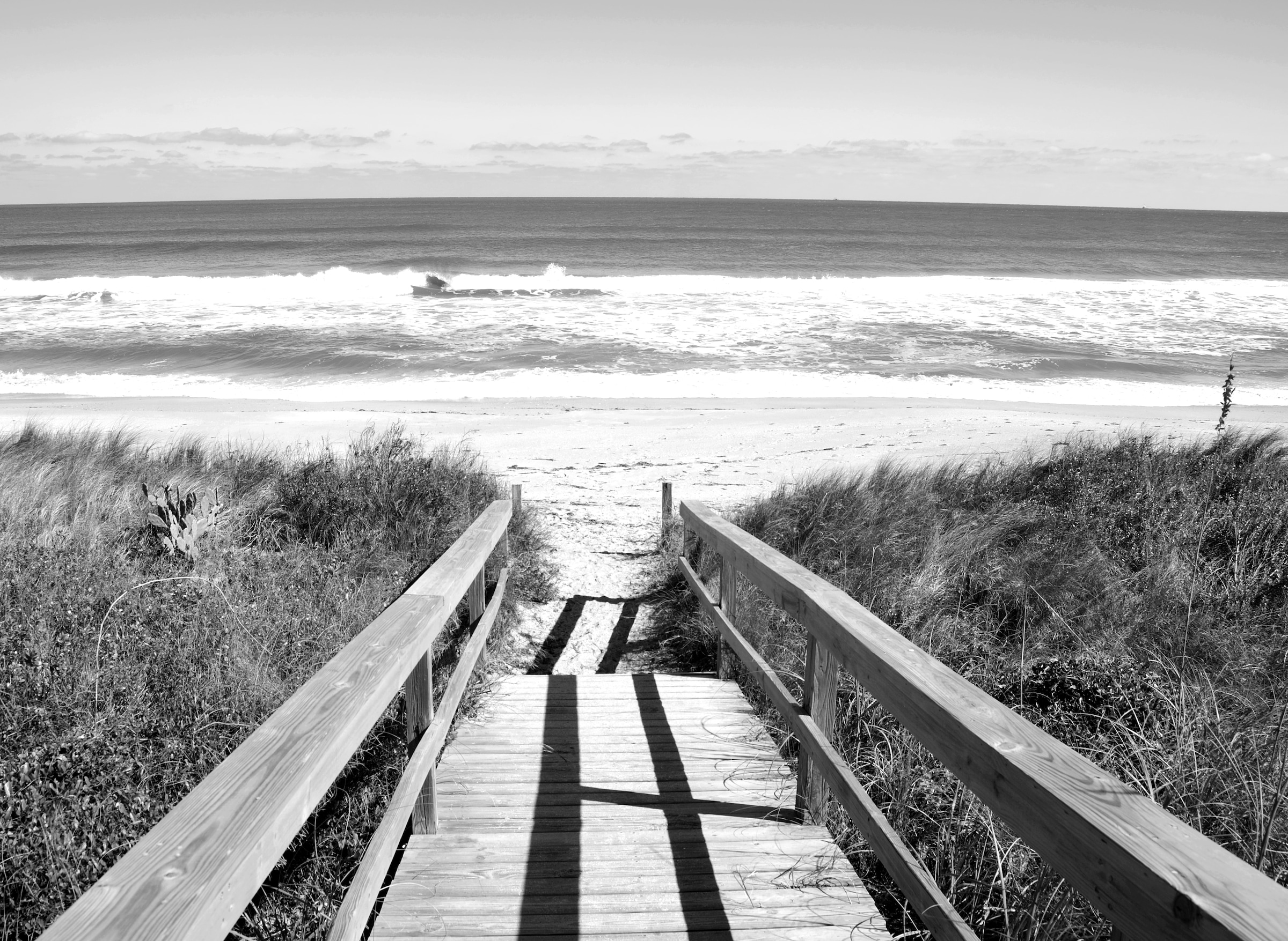 Papermoon Fototapete »Strand Schwarz & Weiß« günstig online kaufen