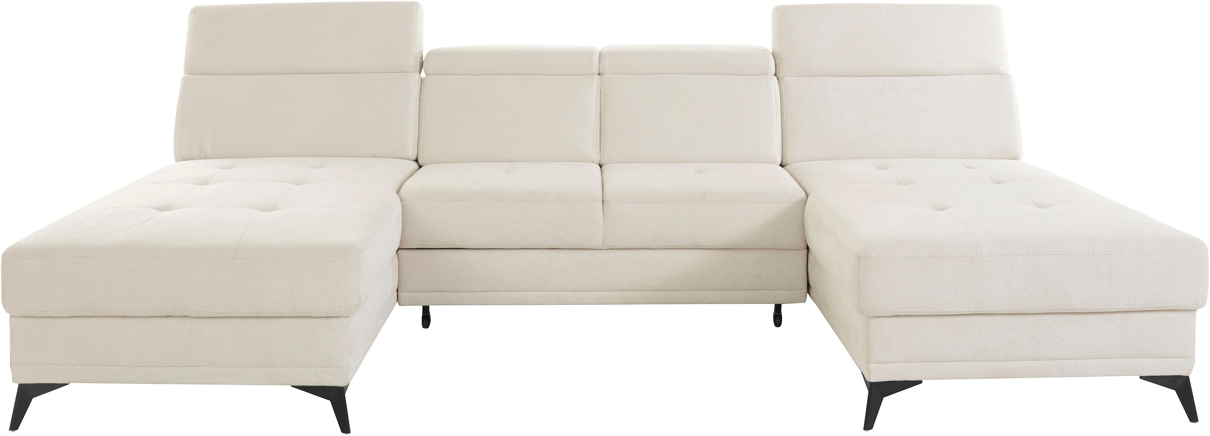 Home affaire Wohnlandschaft »Cardiz U-Form« inkl.Kopfteilverstellung und Fe günstig online kaufen