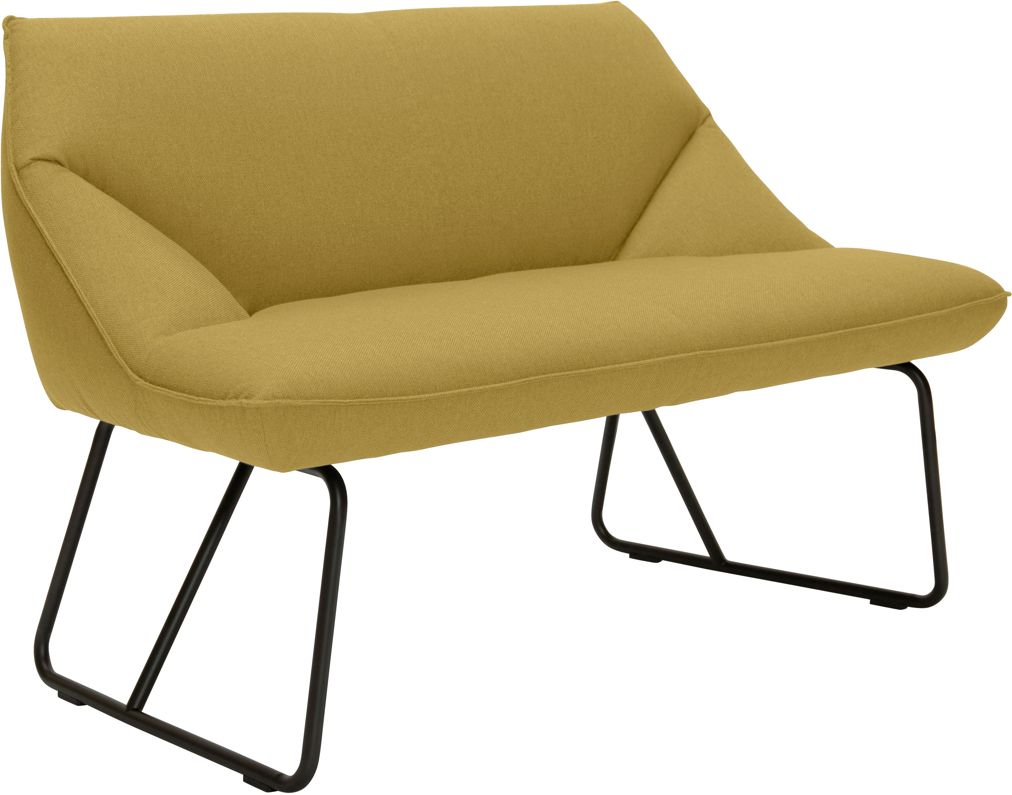 Sitzbank „CUSHION“, mustard TBO 5 + schwarz B/H/T: 134 cm x 83 cm x 65 cm