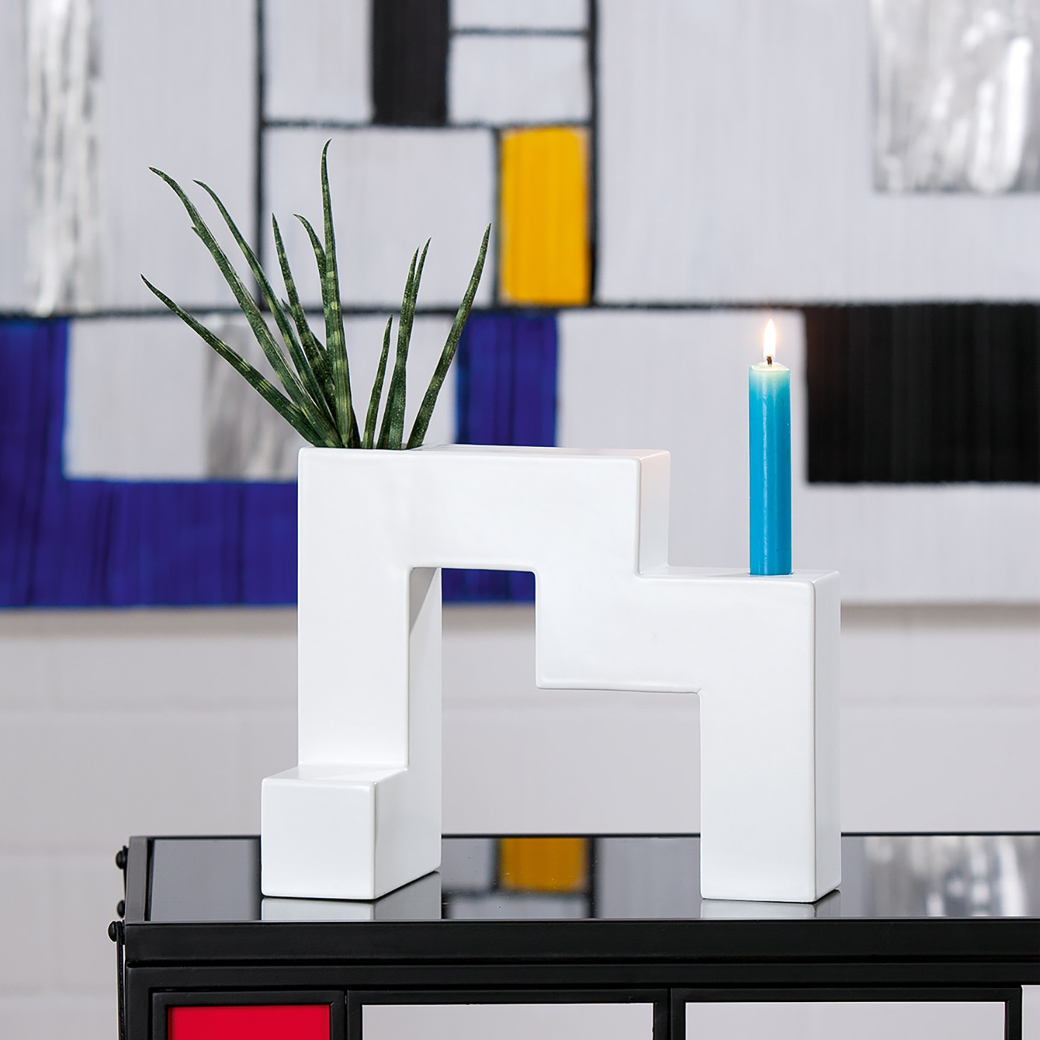 GILDE Tischvase »Kerzenleuchter-Vase Patras«, (1 St.)