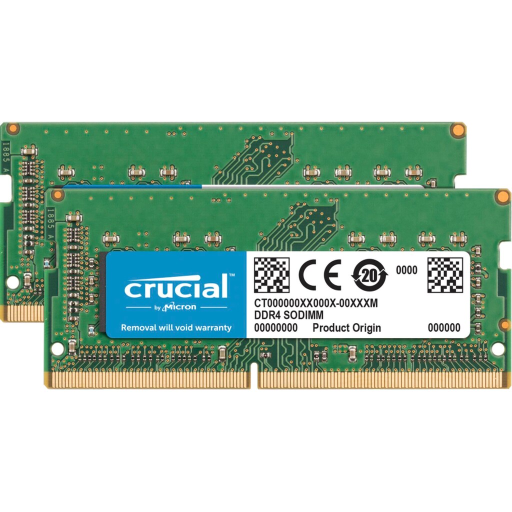 Crucial Laptop-Arbeitsspeicher »32GB DDR4 2666 MT/s CL19 PC4-21300 SODIMM 260pin for Mac«