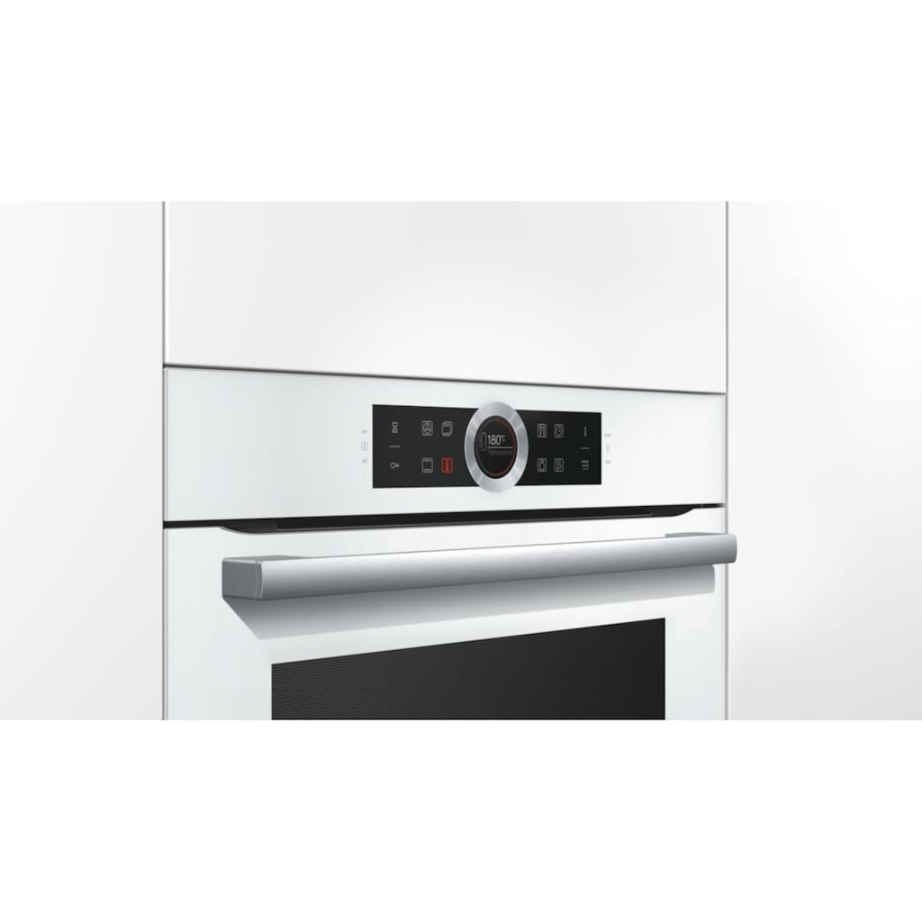 BOSCH Pyrolyse Backofen »HBG675BW1«, Serie 8, mit Teleskopauszug nachrüstbar, Pyrolyse-Selbstreinigung, mit AutoPilot