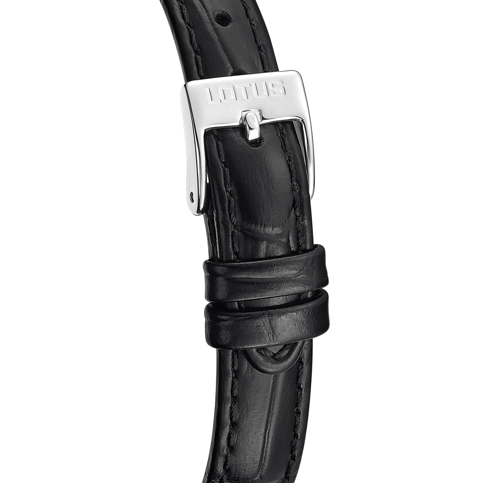 Lotus Quarzuhr »Square Series« Armbanduhr, Damenuhr, Lederarmband, analog, Tag