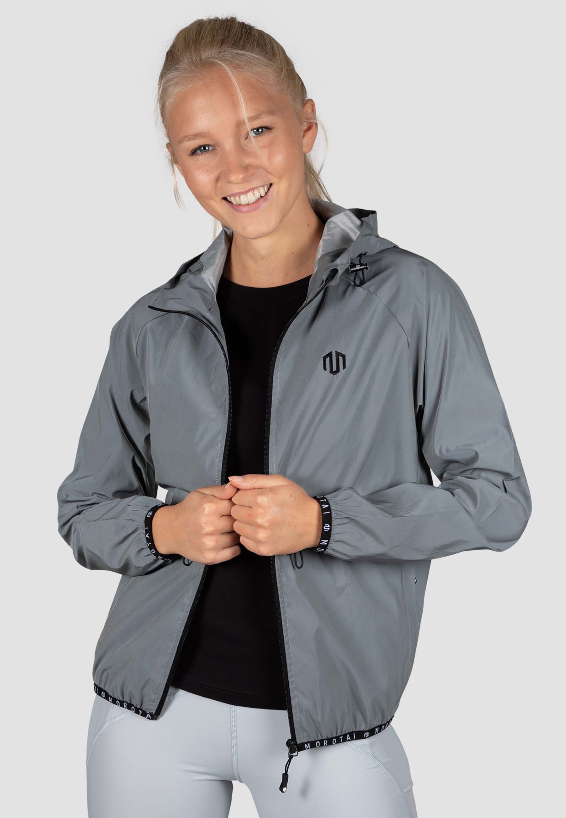 MOROTAI Windbreaker »MOROTAI Damen Morotai Reflective Windbreaker« 1 Stk. tlg. mit Kapuze