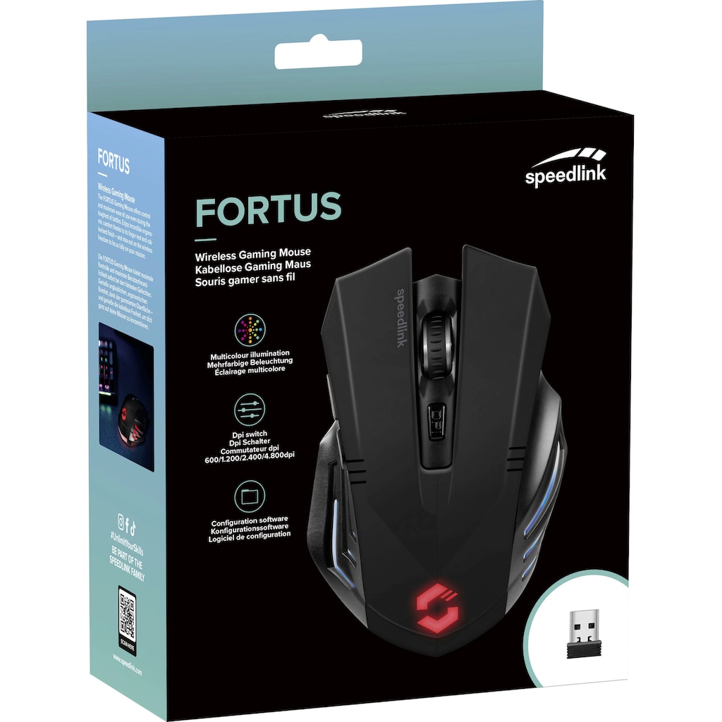 Speedlink Gaming-Maus »FORTUS Wireless«, Funk