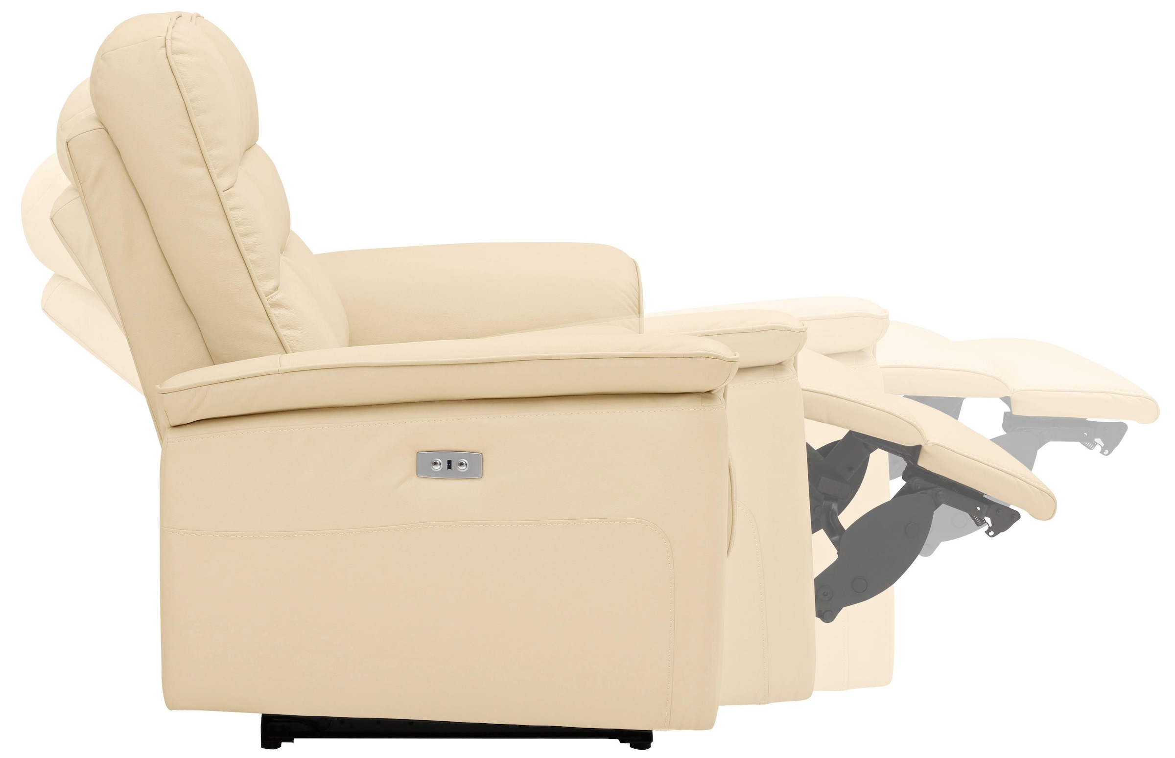 Home affaire 2-Sitzer »Maldini«, elektrischer Relaxfunktion und USB-Anschluss, Breite 166 cm