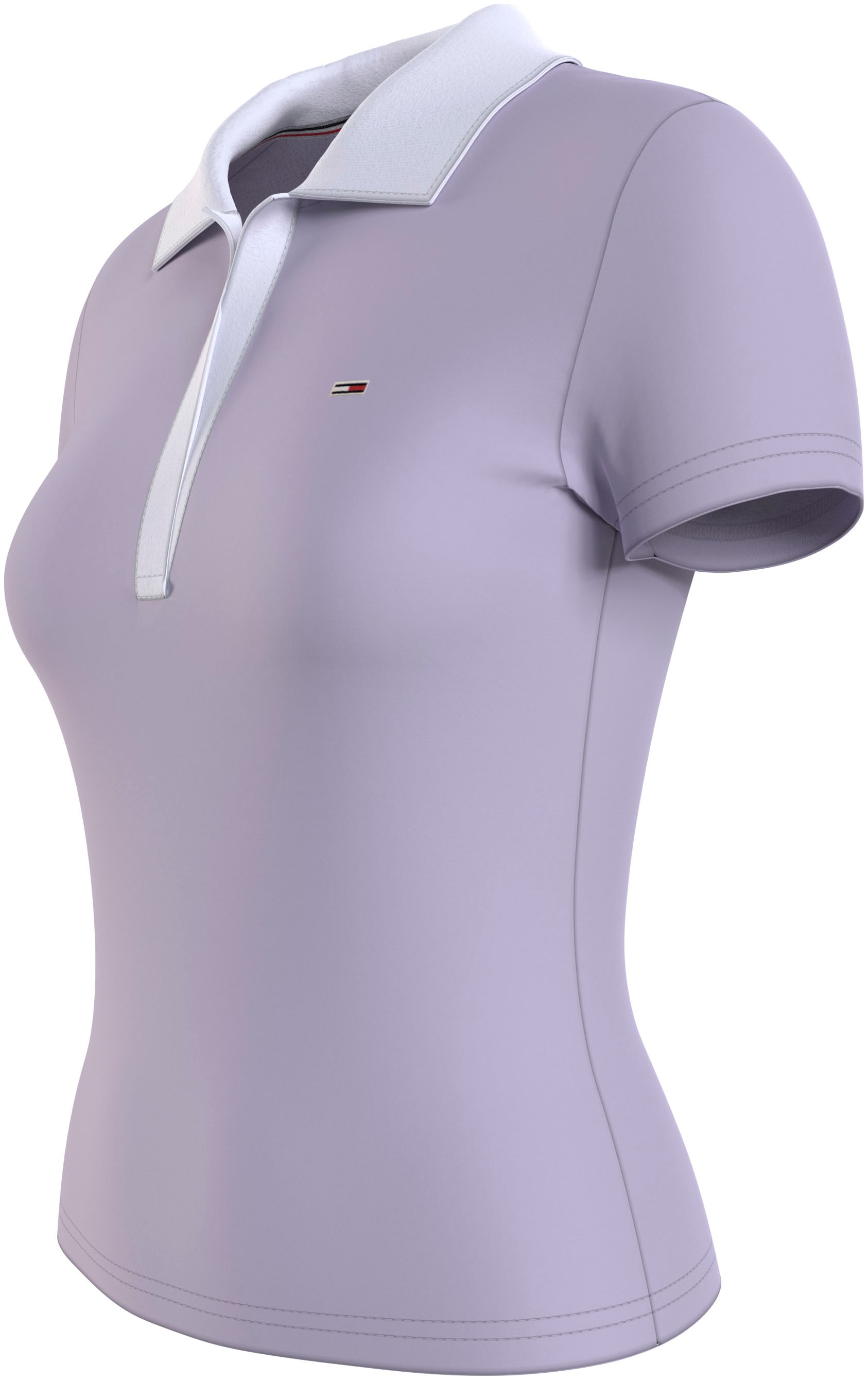 Tommy Jeans Poloshirt »TJW SLIM CONTRAST V SS POLO EXT«, mit kontrastfarbenem Polokragen