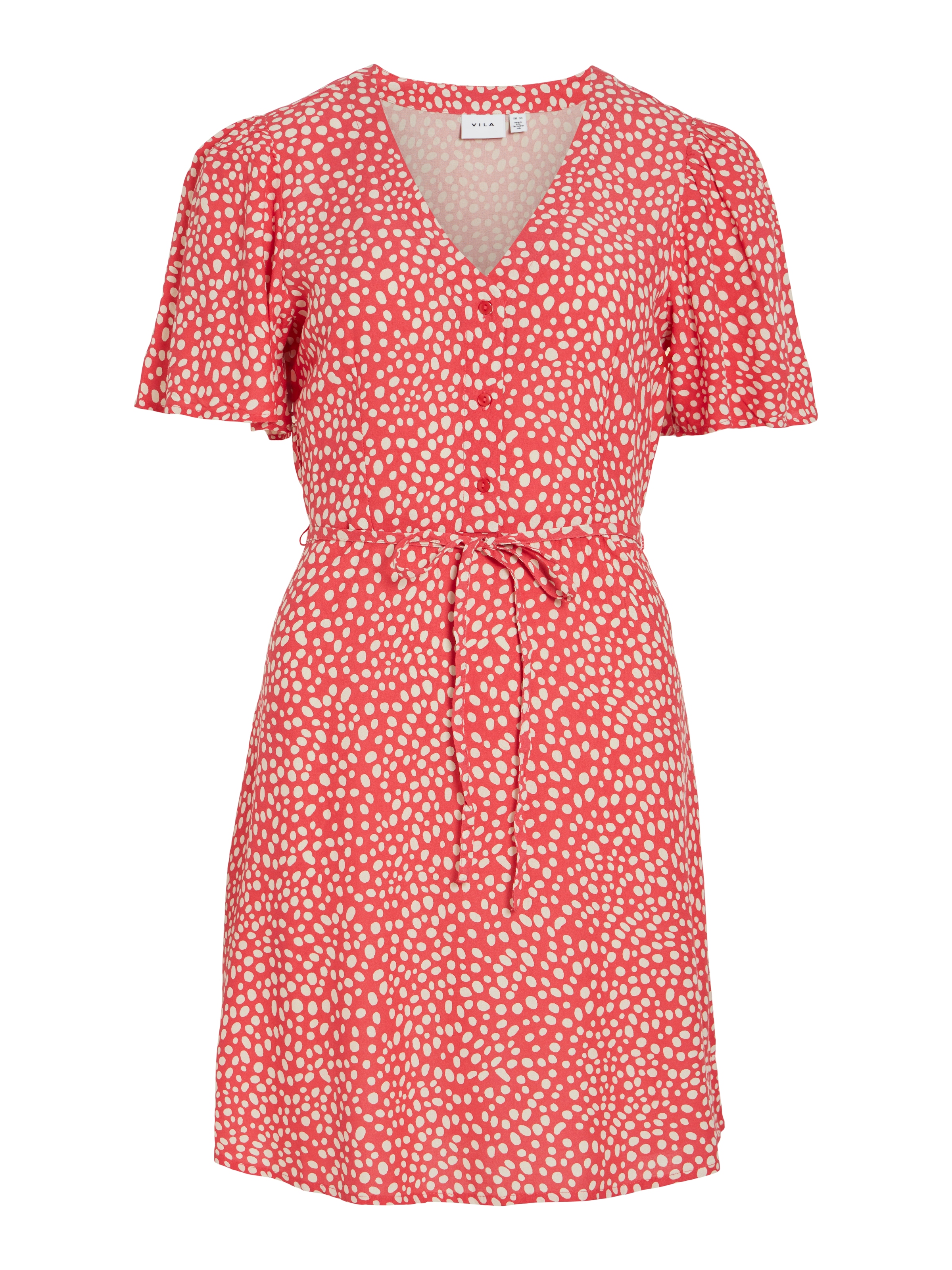 Vila Minikleid »VIGRACE V-NECK S/S SHORT DRESS - NOOS« Sommerkleid,