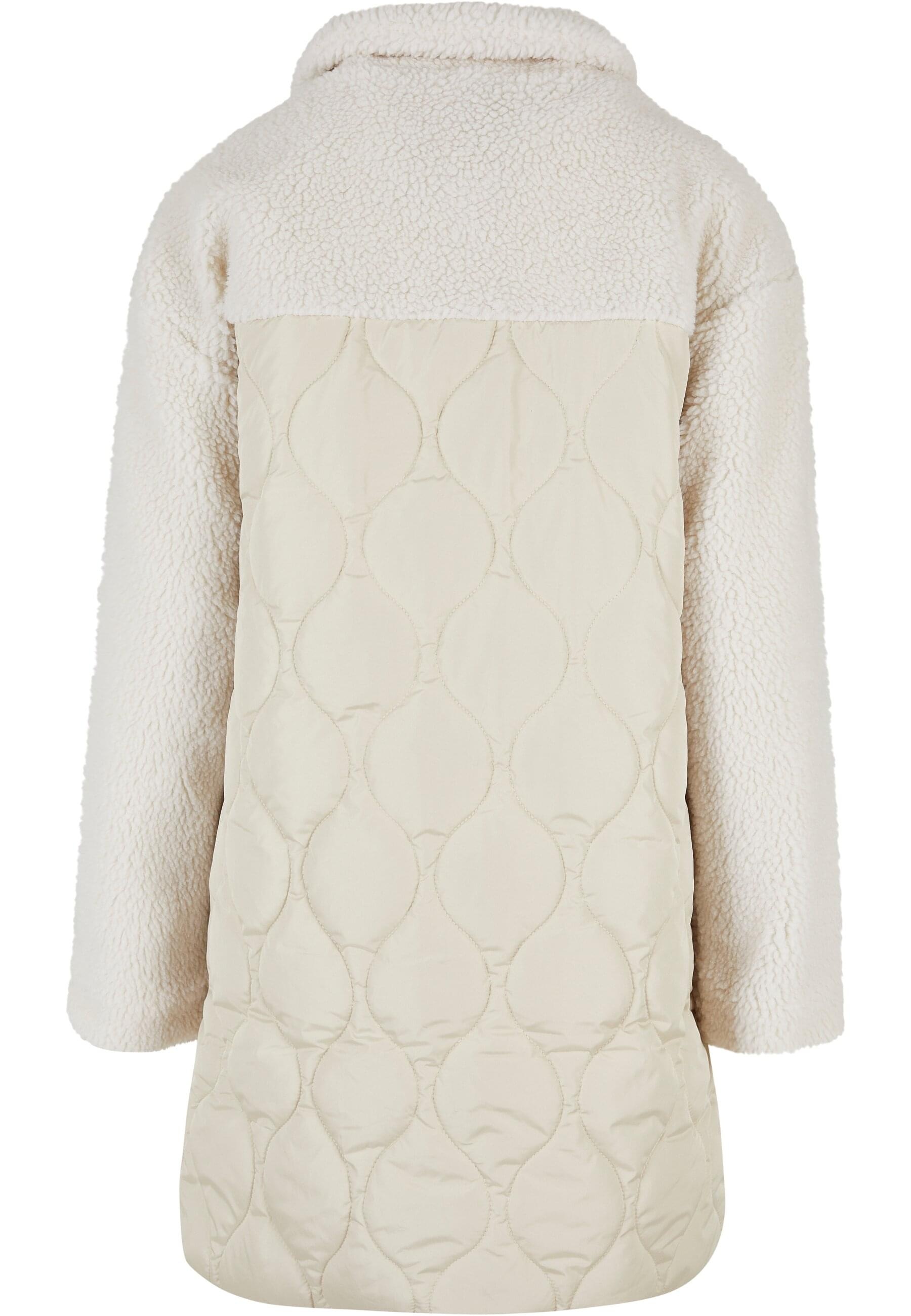 URBAN CLASSICS Winterjacke »Urban Classics Damen Ladies Oversized Sherpa Quilted Coat« 1 Stk. tlg. ohne Kapuze