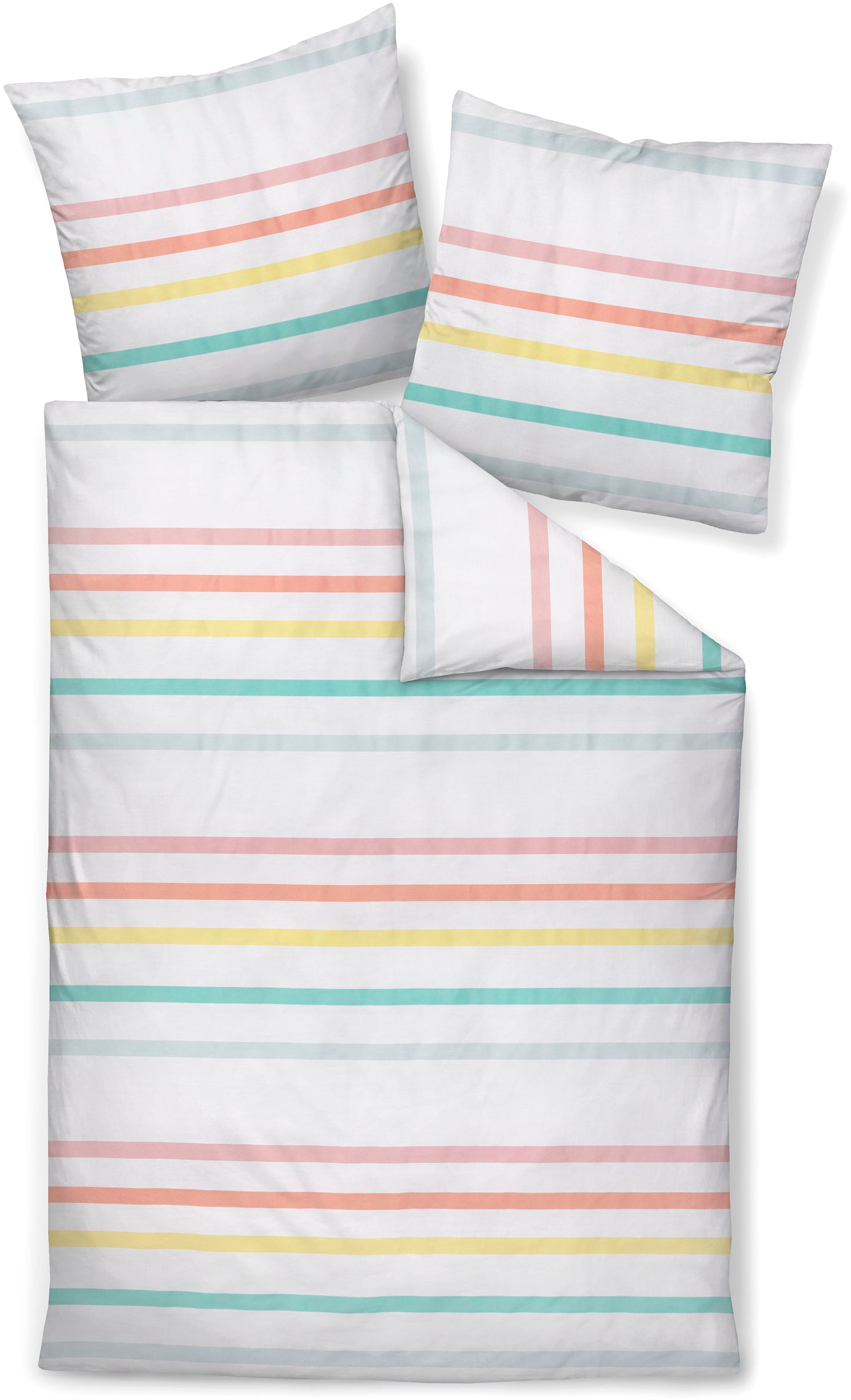 Janine Janine Mako-Satin Bettwäsche J. D. 87101 multicolor Größe:  135x200 günstig online kaufen