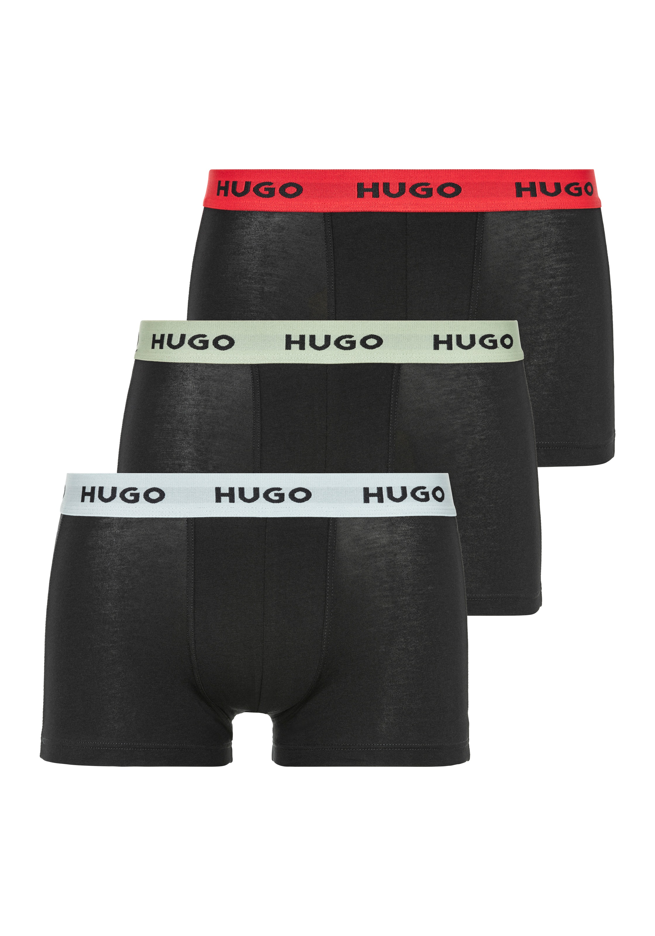 HUGO UNDERWEAR Trunk »TRUNK TRIPLET PACK« Packung, 3 Stk. tlg., mit Logoschriftzug auf dem Bund Open Miscellaneous 977 XXL (56) XXL (56) 3er Pack...