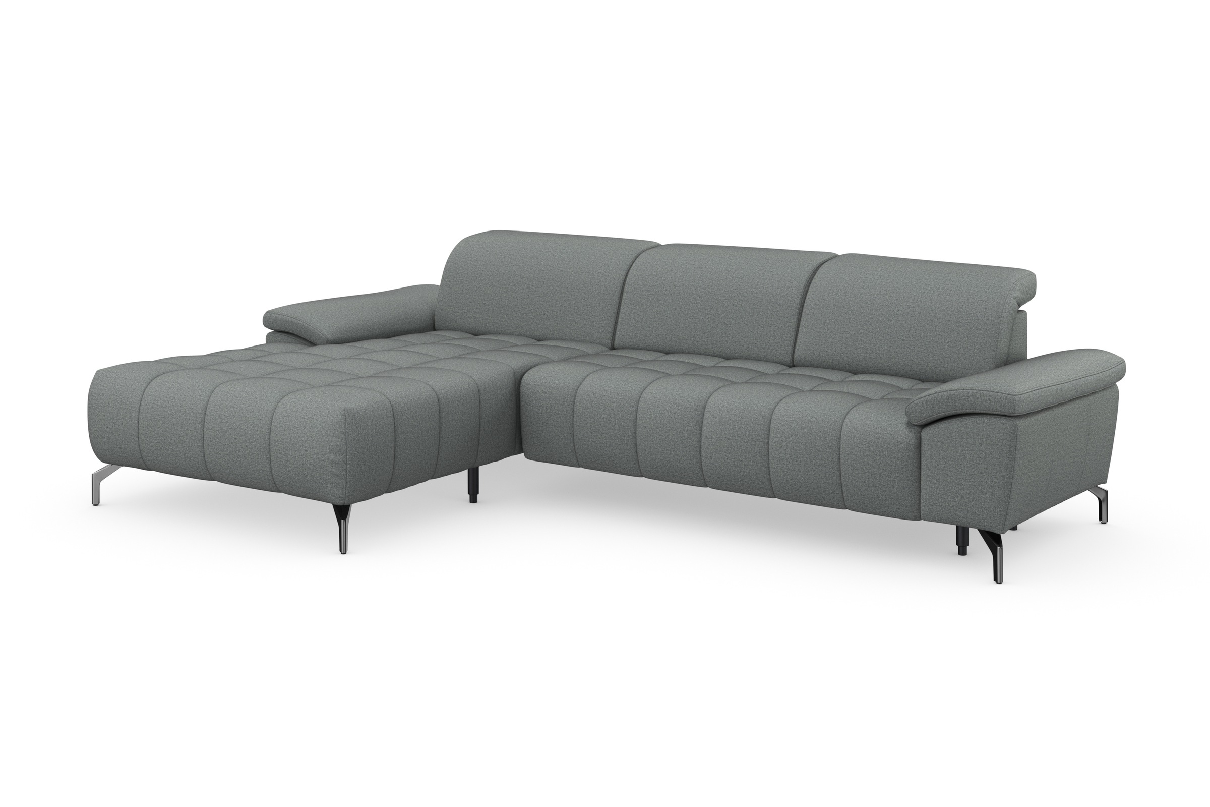 sit&more Ecksofa »Cool L-Form«, wahlweise mit Kopfteilverstellung und Vorziehsitz, motorisch