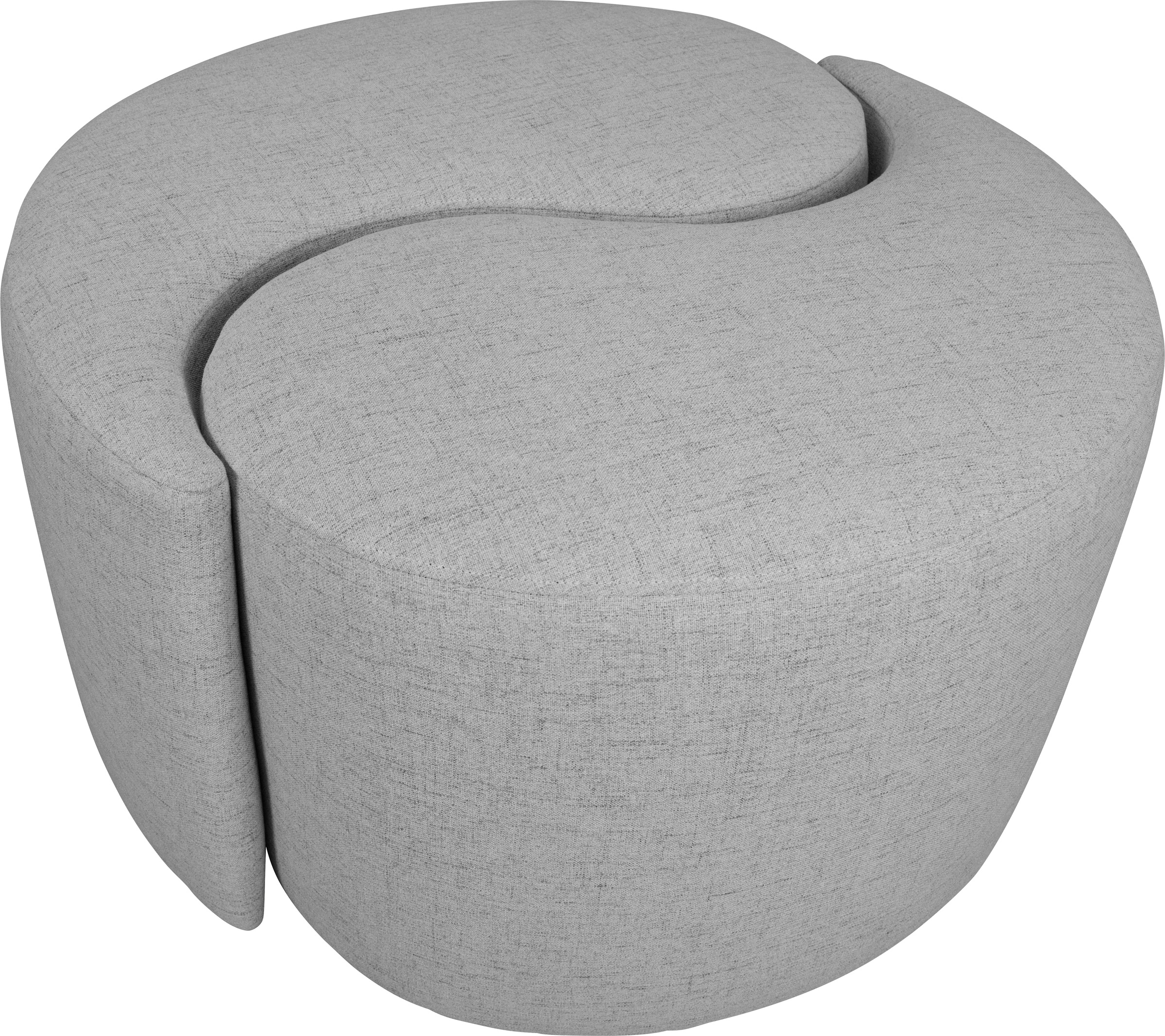 Guido Maria Kretschmer Home&Living Polsterhocker »Yin&Yang Durchmesser 82cm«, 2teilig, einzeln stellbar oder Yin-Yang-Optik