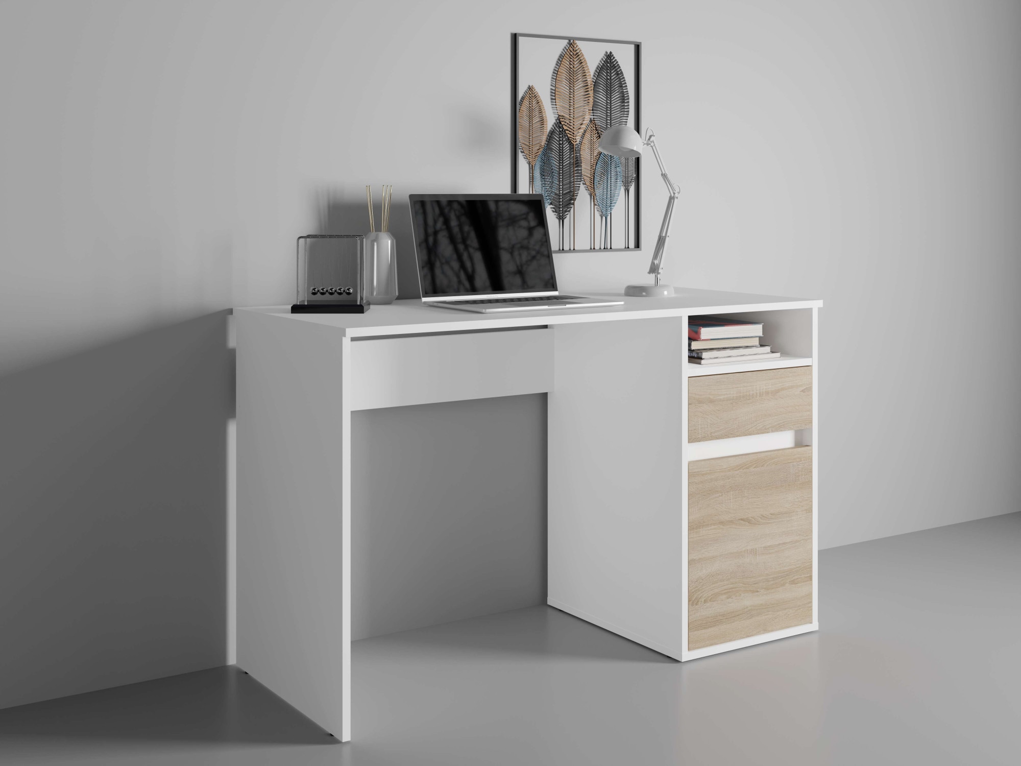 INOSIGN Schreibtisch »Tinsley«, mit Schublade, und Tür, Breite 120 x53 cm