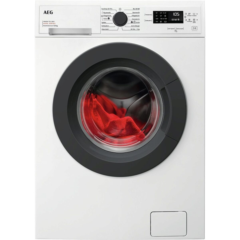 AEG Waschtrockner »LWK6A50680« Serie 6000 8 kg /4 kg 75 dB(A) Wash-to-Dry: Per Knopdruck Waschen und Trocknen in einem Durchgang weiß...