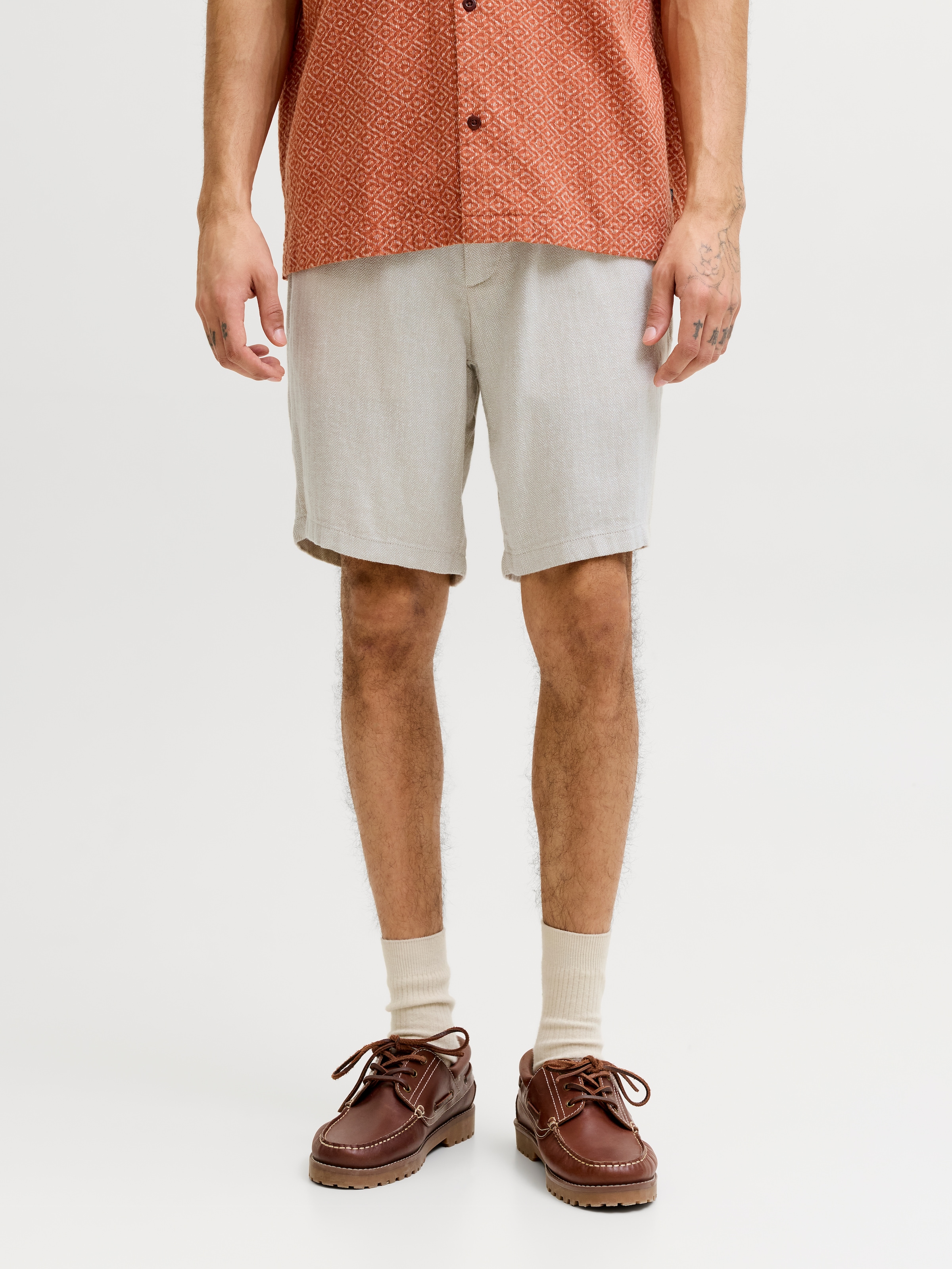 Jack & Jones Chinoshorts »JPSTACE MYKONOS LINEN BLEND SHORTS SRT«