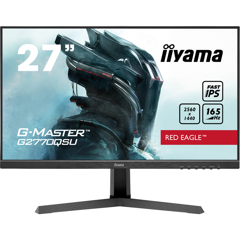 IIYAMA Gaming-Monitor »G2770QSU-B1« 68, 5 cm/27 ′′ 2560 x 1440 px WQHD 165 Hz schwarz neigbar, Vesa Wandhalterung, 2x Lautsprecher 2 W