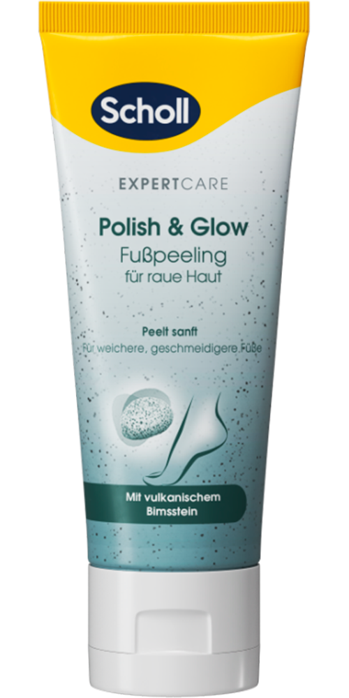 Scholl Fußcreme »ExpertCare«, Fußpeeling Polish & Glow mit vulkanischem Bimsstein