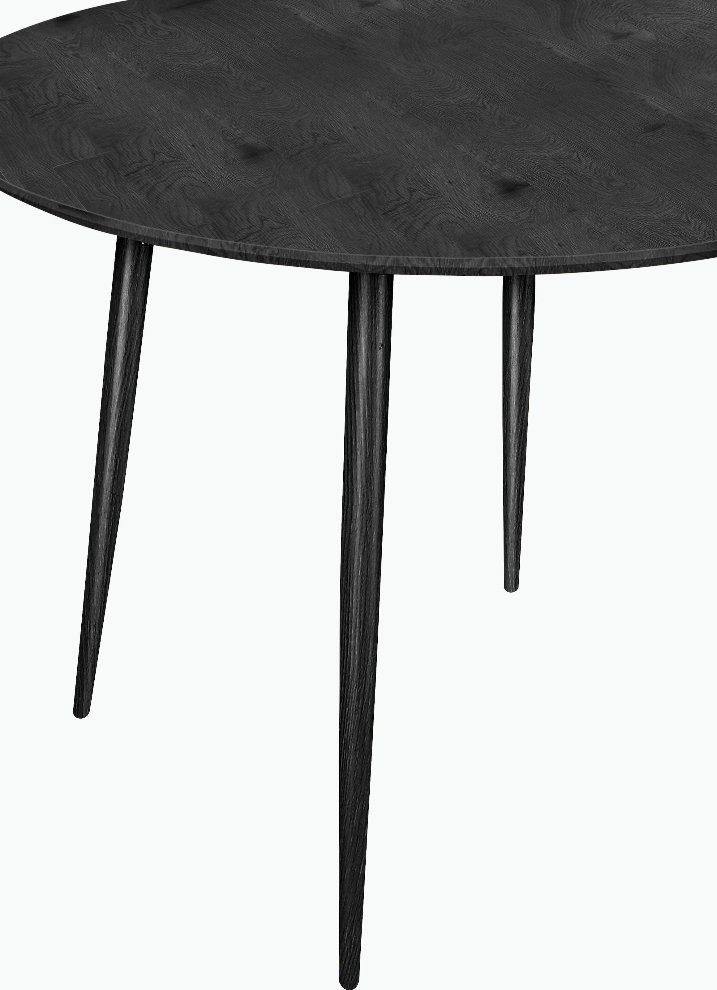 Leonique Essgruppe »Eadwine Esstisch rund marmorfarben, schwarz oder eichefarben100 Ø cm«, (Set, 5 tlg.), und 4 Stühle in verschiedenen Farben