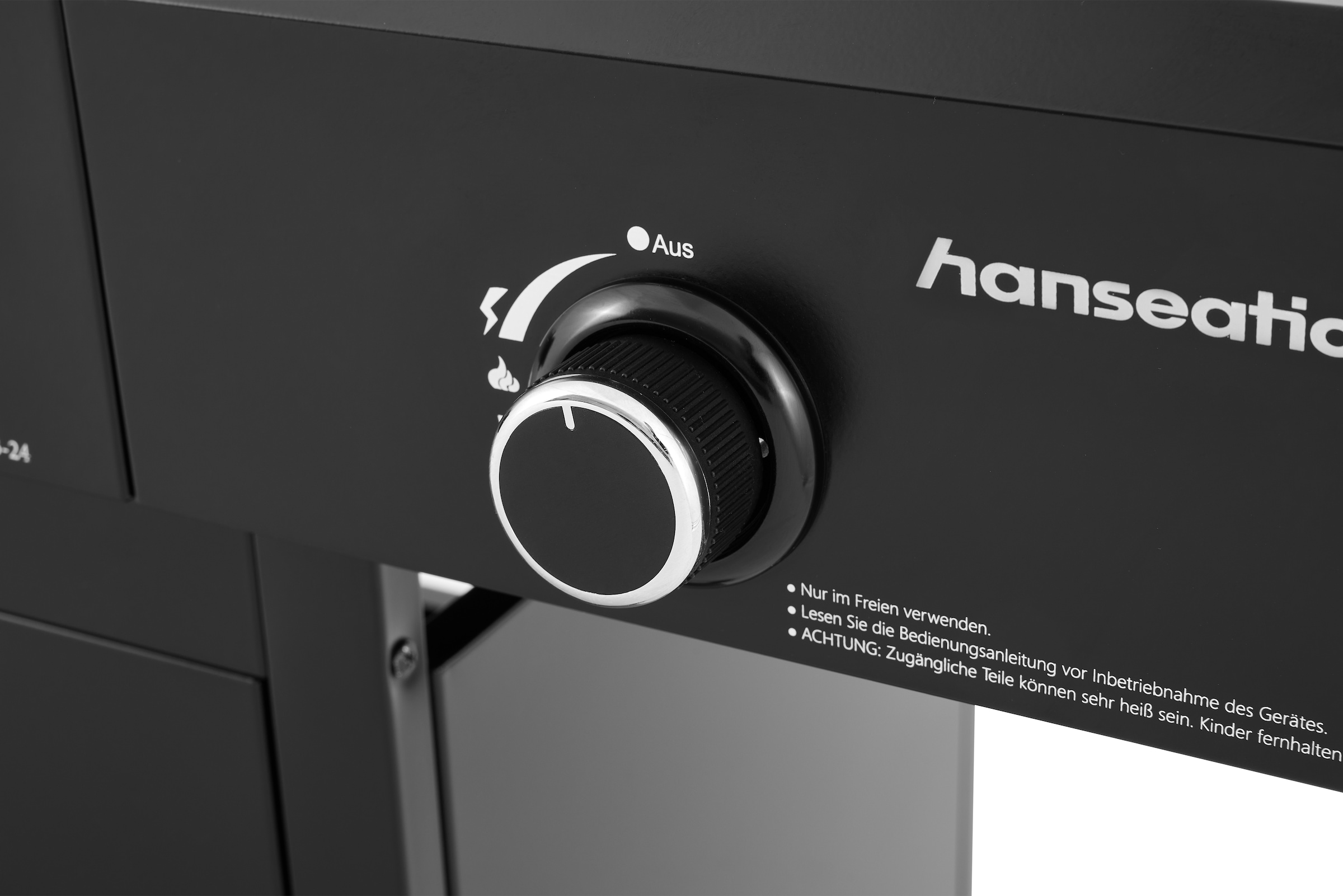 Hanseatic Gasgrill »4-Brenner Rockford Black« BxTxH: 112x113x59cm, mit 2 Grillrosten