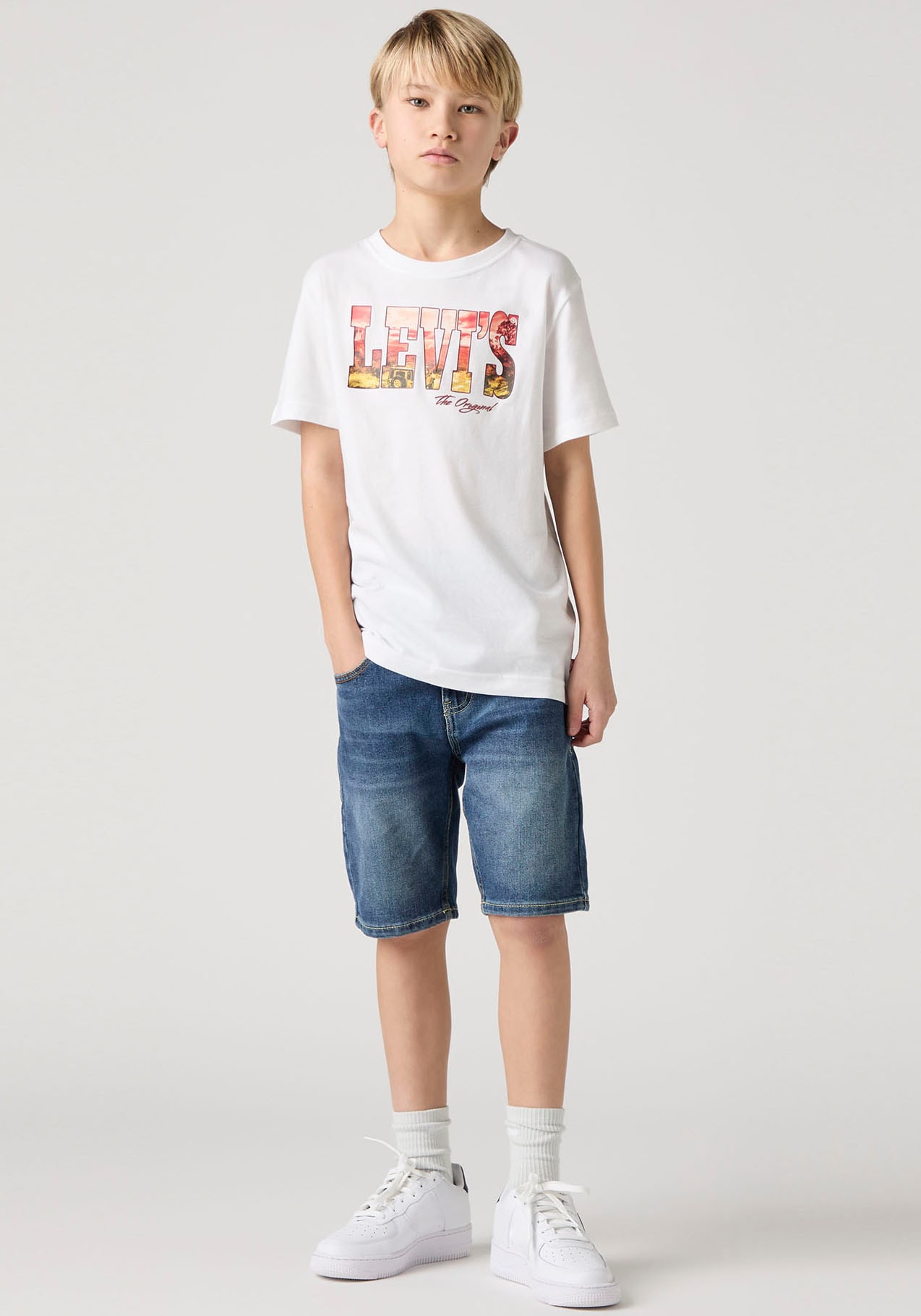 LEVI'S KIDS Jeansshorts »LVB NEW 511 SLIM FIT DENIM SHORT« GOLDENROD 5 (110) - N-Gr N-Gr 5 (110) Jeansshort von Levi's Kids