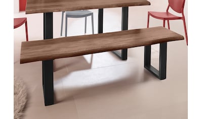INOSIGN Sitzbank »Selina«, mit schönem Metallgestell und folierte Holzoptik auf der... kaufen