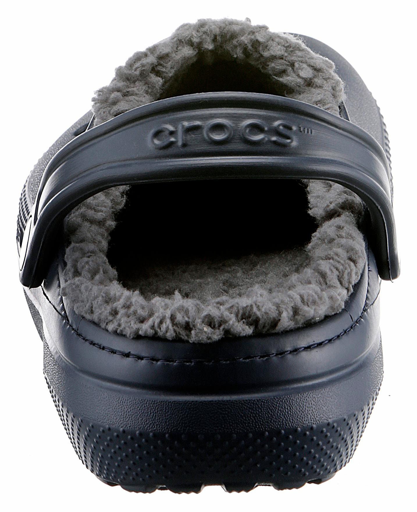 Crocs Hausschuh »Classic Lined Clog«, Gartenclog, Schlappen, Clog, mit kuscheligem Fellimitat