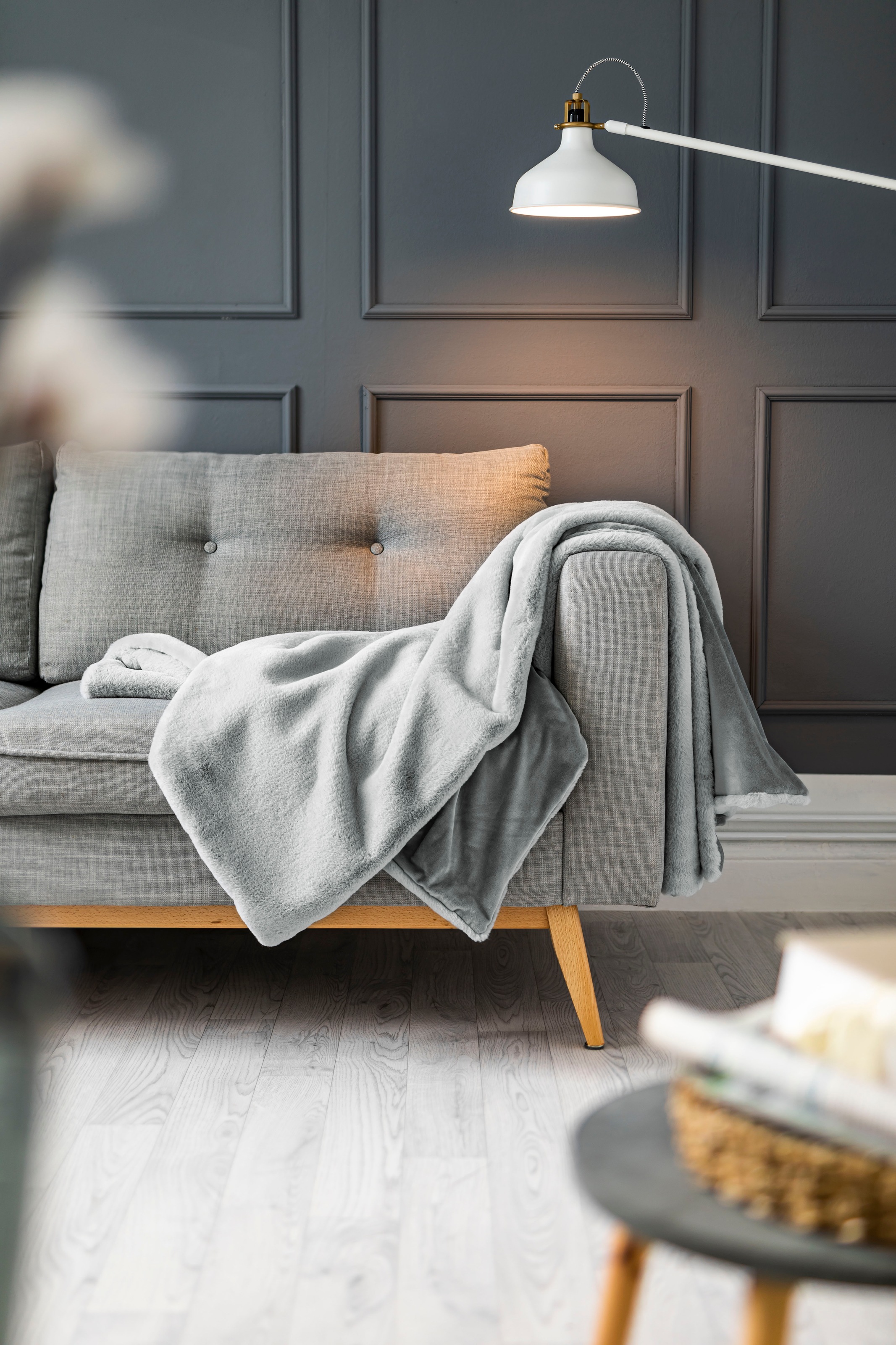LUXOR living Wohndecke »Novara, Sofadecke 130x180 cm«, Kunstfell, Kaninchen günstig online kaufen