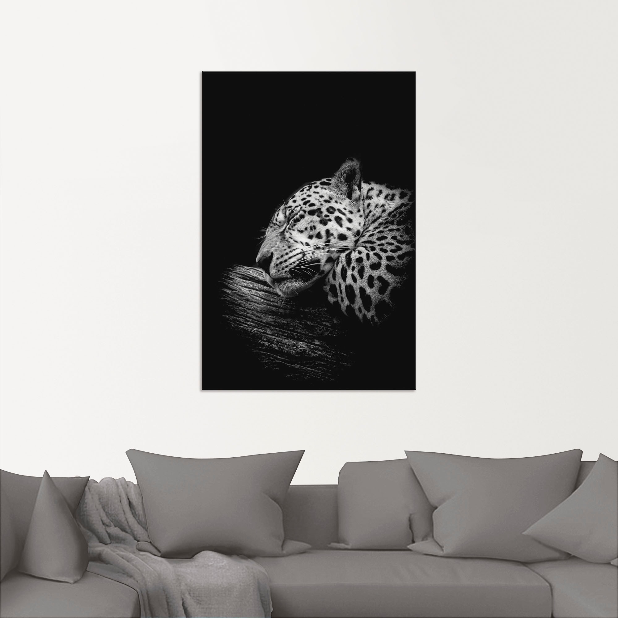 Artland Wandbild »Der schlafende Jaguar«, Wildtiere, (1 St.), als Alubild, Outdoorbild, Leinwandbild, Poster in verschied. Größen