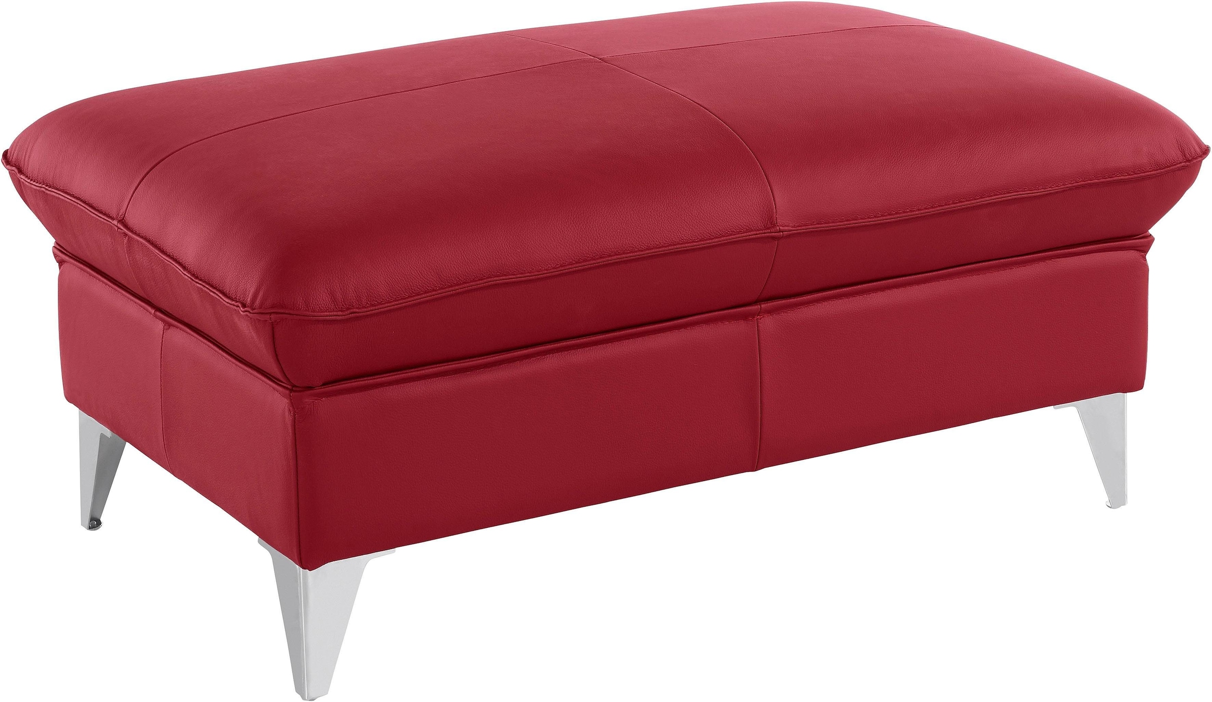 COTTA Polstergarnitur »Caluso L-Form«, Set bestehend aus: Ecksofa mit Kopfteilverstellung & Hocker