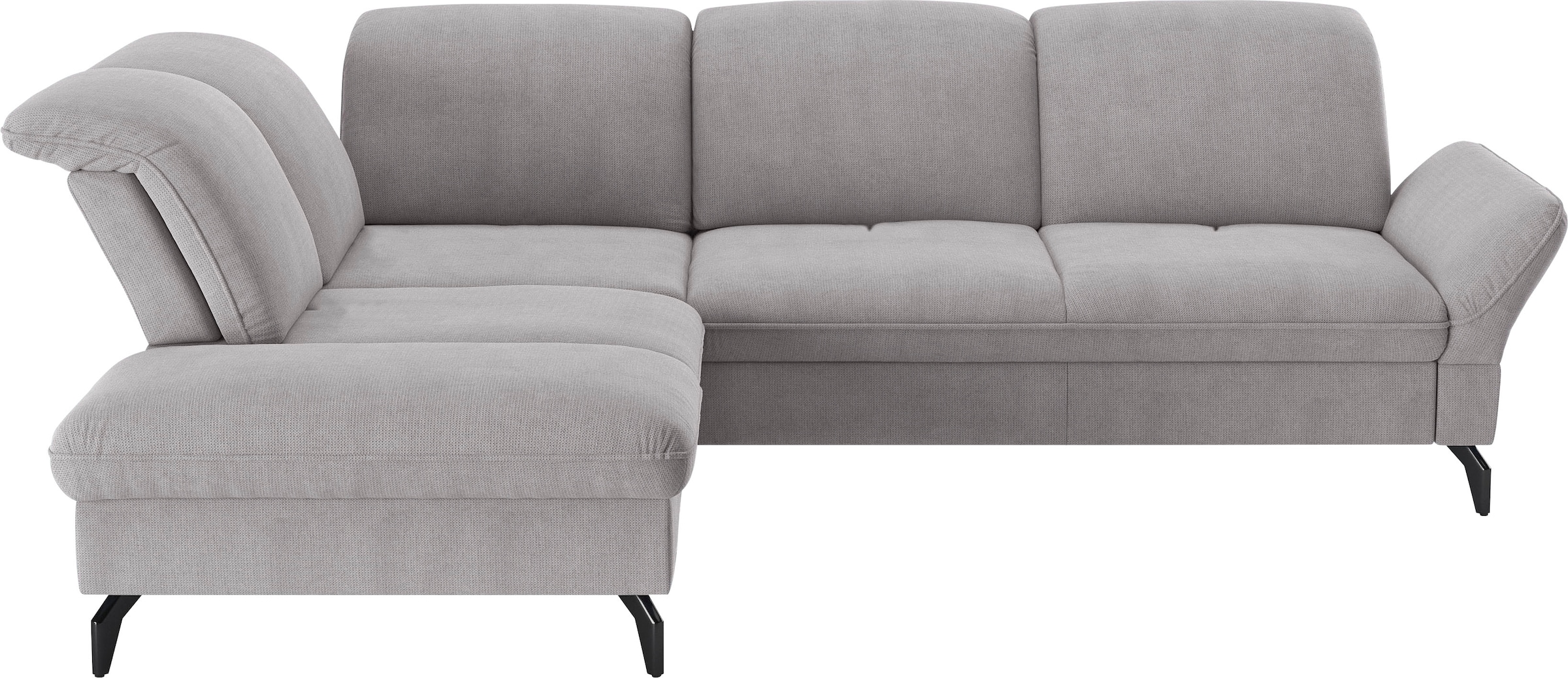 sit&more Ecksofa »Leandro L-Form«, Wahlweise mit Bett-, Kopfteil - und Arml günstig online kaufen