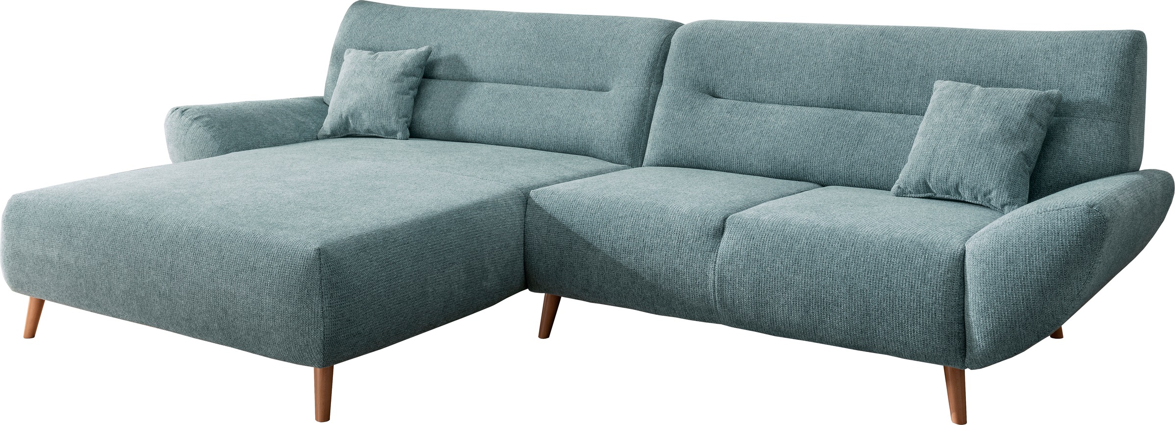 INOSIGN Ecksofa »Drago, elegant und zeitlos, komfortabel, Holzfuß, L-Form«, günstig online kaufen