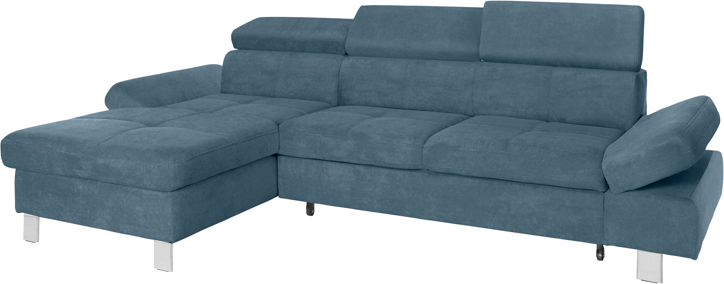 exxpo - sofa fashion Ecksofa »Fiji, hochwertige Detailverarbeitung im Sitz und Rücken, L-Form«, bequem durch Kopf- und Armteilverstellung, wahlweise mit Bettfunktion